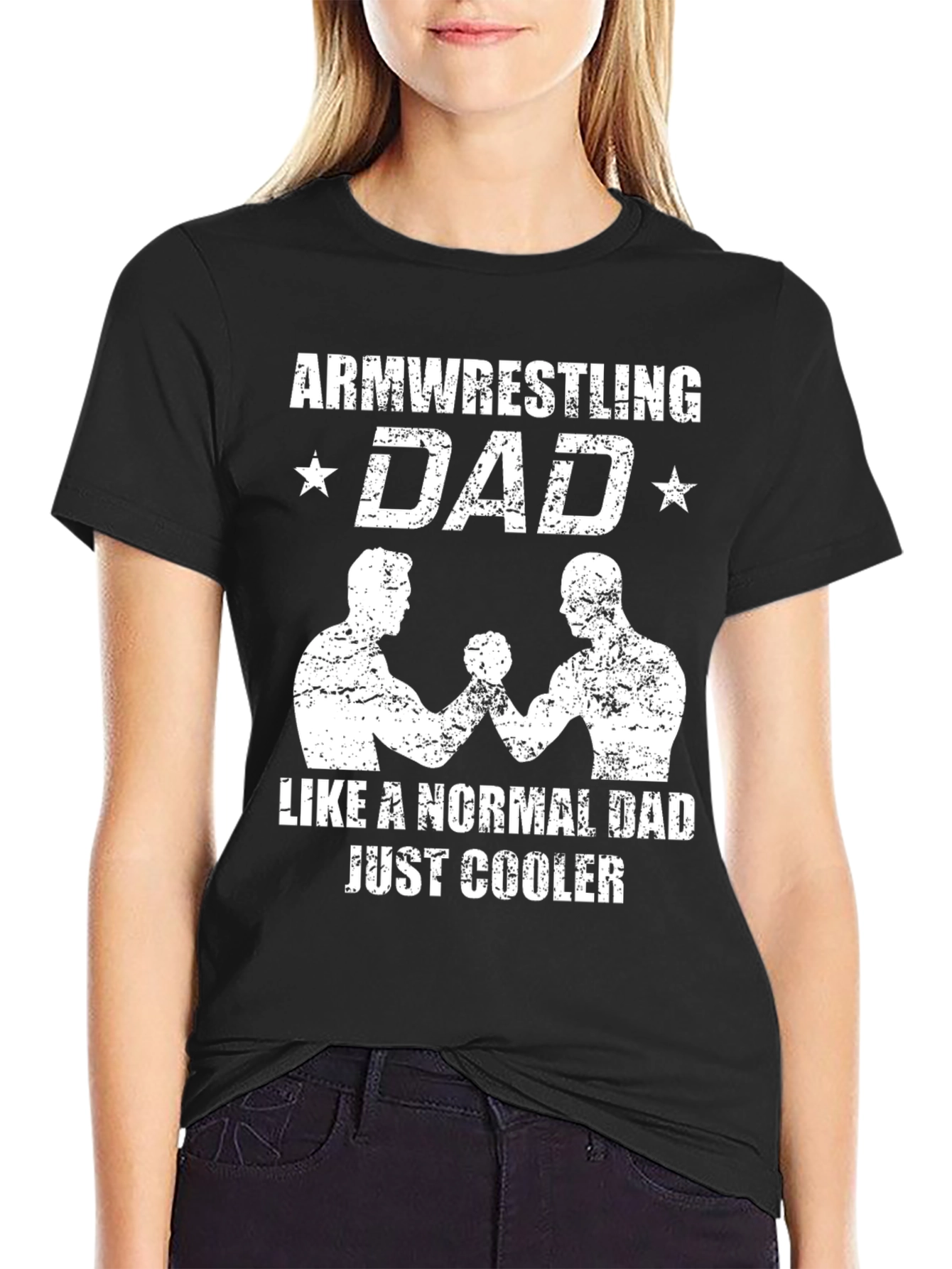 Arm Wrestling Dad T-Shirt - Cool Fathers Day Gift