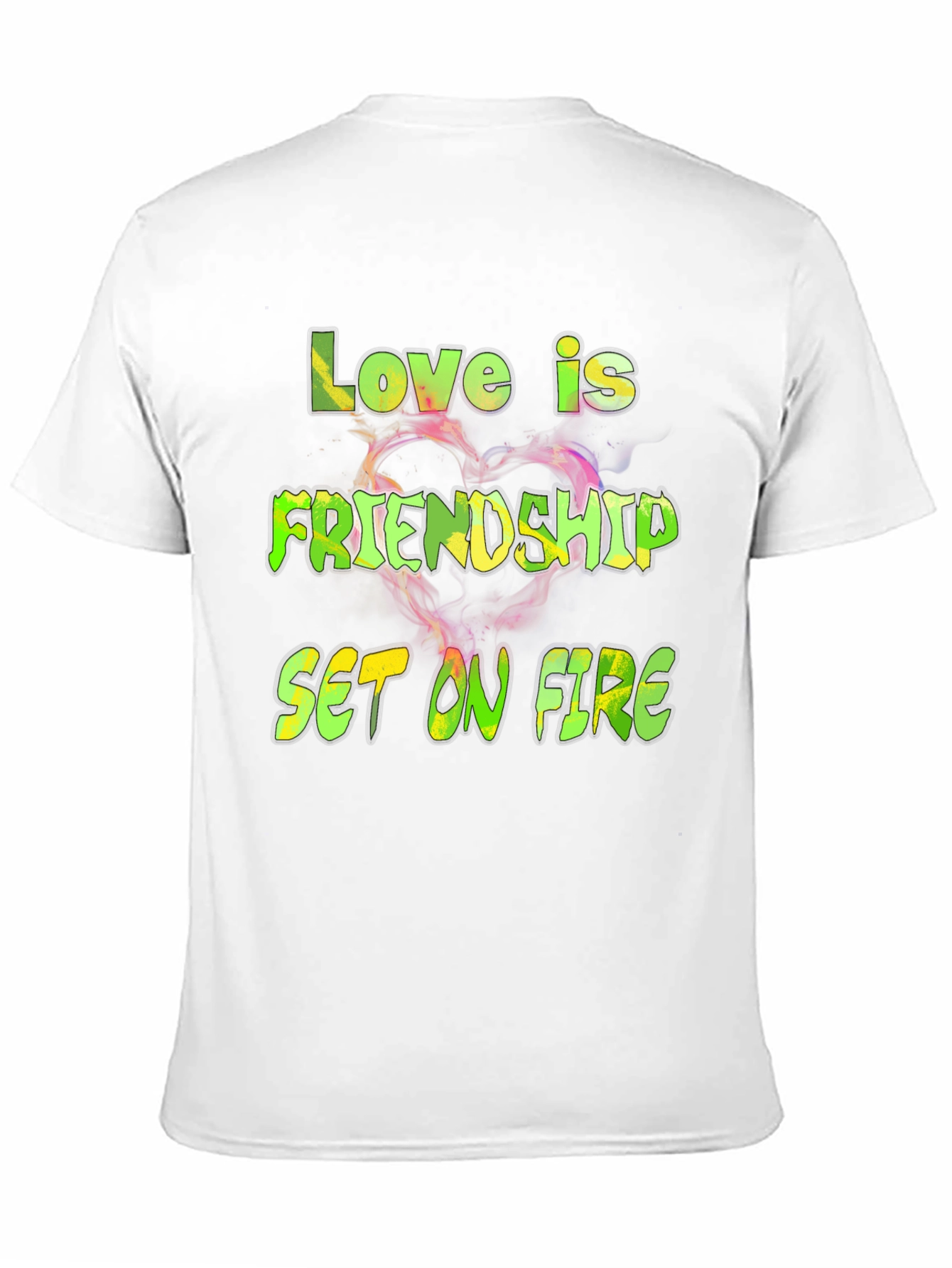 Love is Friendship Set on Fire Graphic Tee