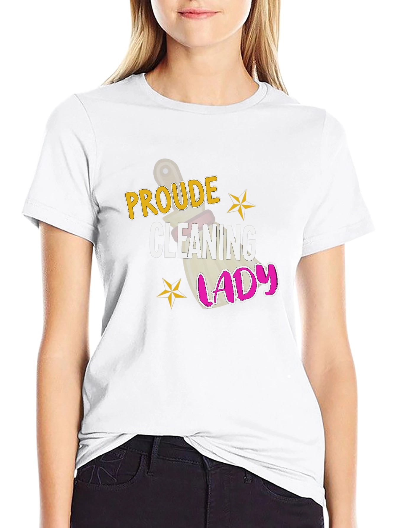 Proud Cleaning Lady Graphic T-Shirt