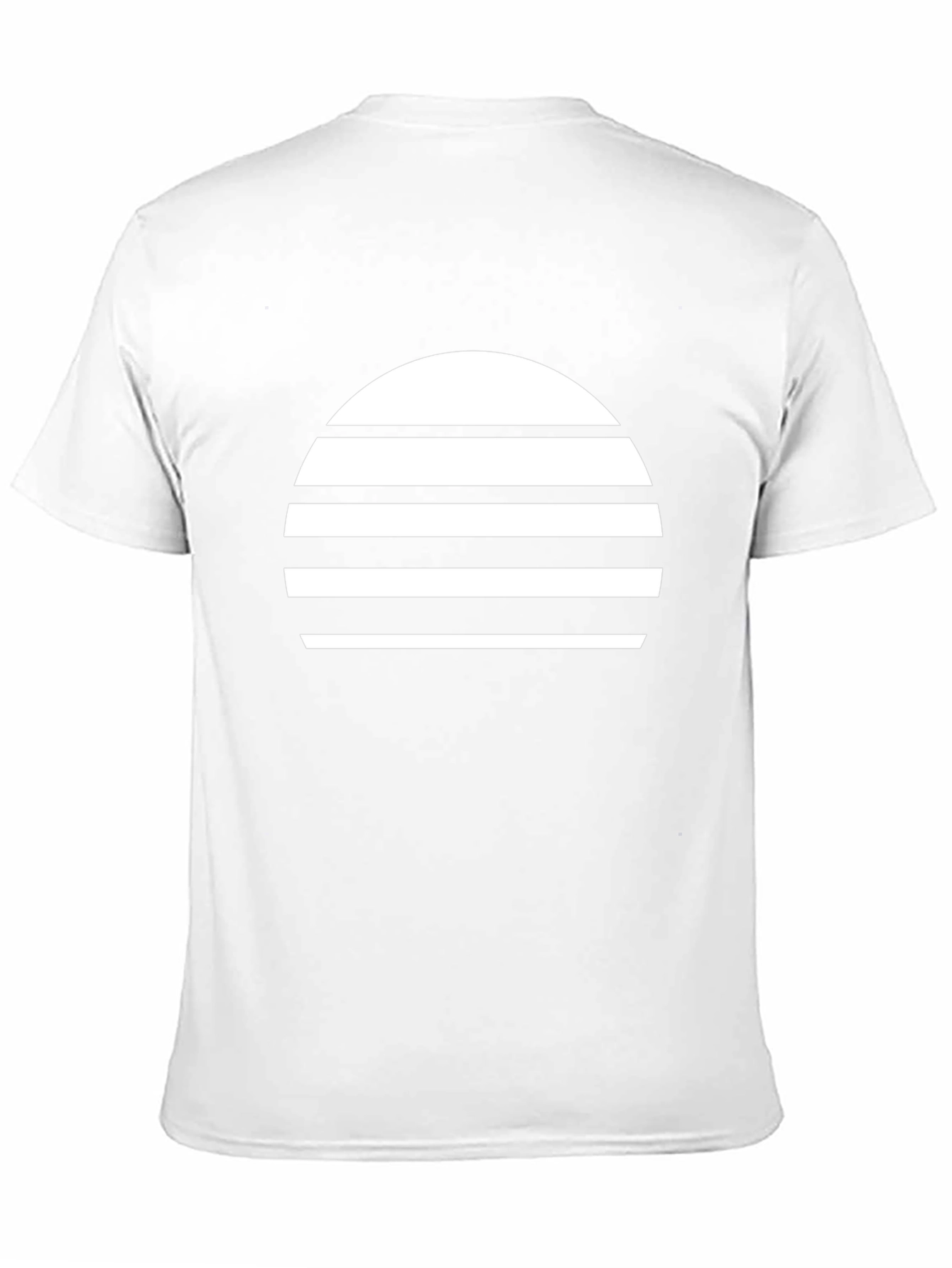 Retro Sunset Graphic Tee - Black Cotton Blend