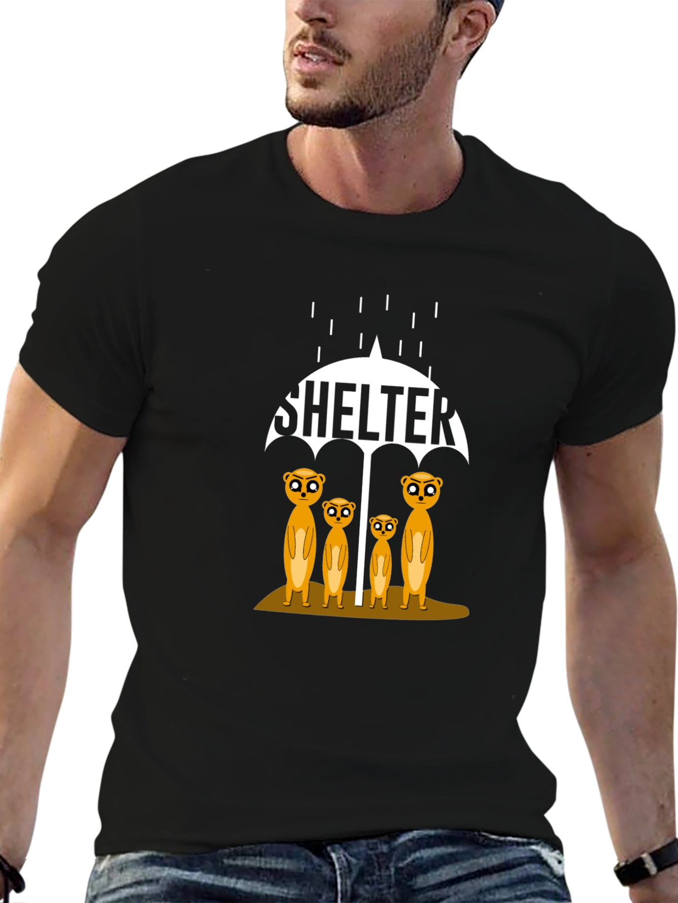 Shelter Meerkats Graphic T-Shirt - Unisex Cotton Tee
