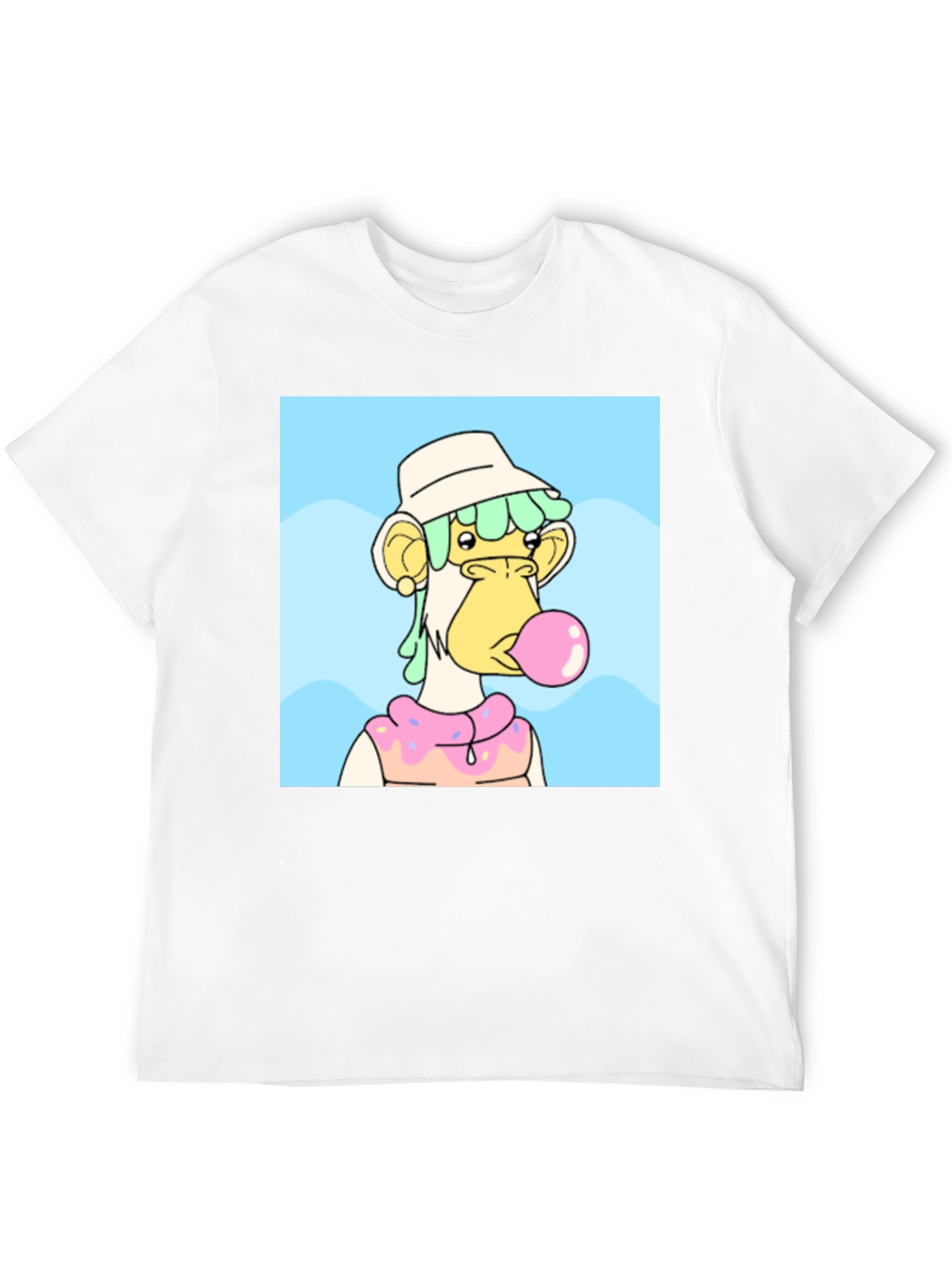 NFT Bubblegum Ape Graphic Tee - Black