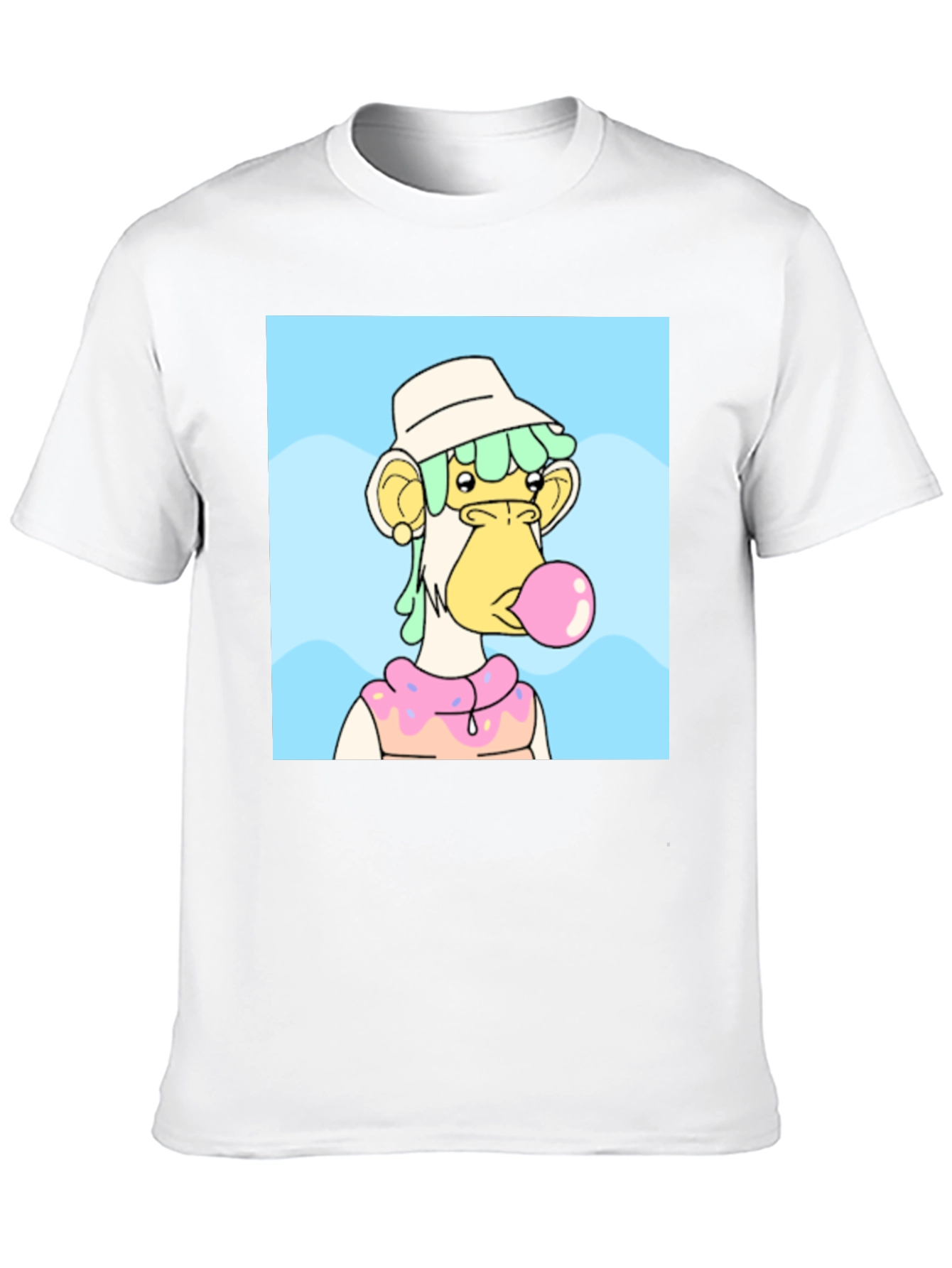NFT Bubblegum Ape Graphic Tee - Black