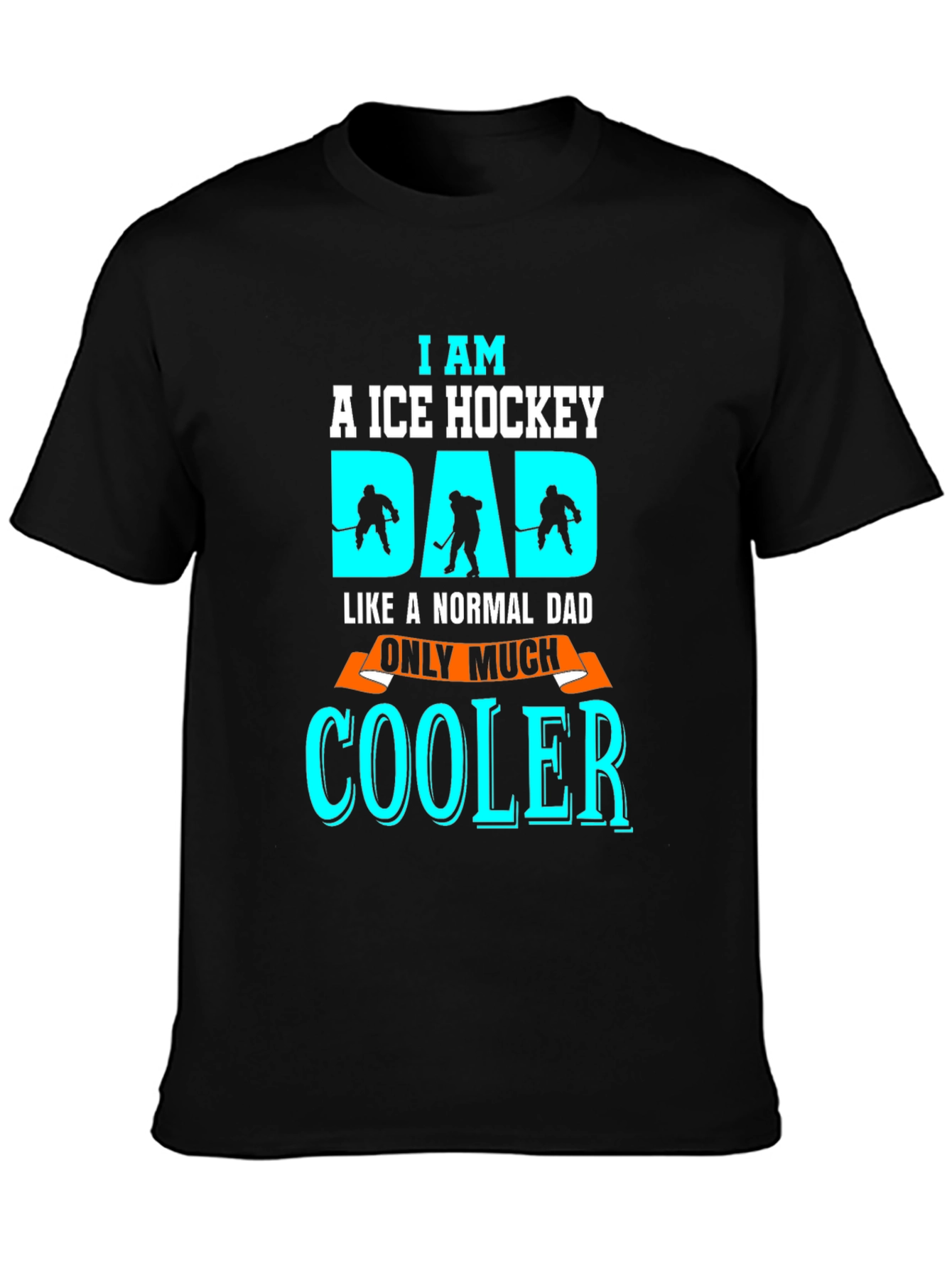 Ice Hockey Dad T-Shirt - Cool Fathers Day Tee