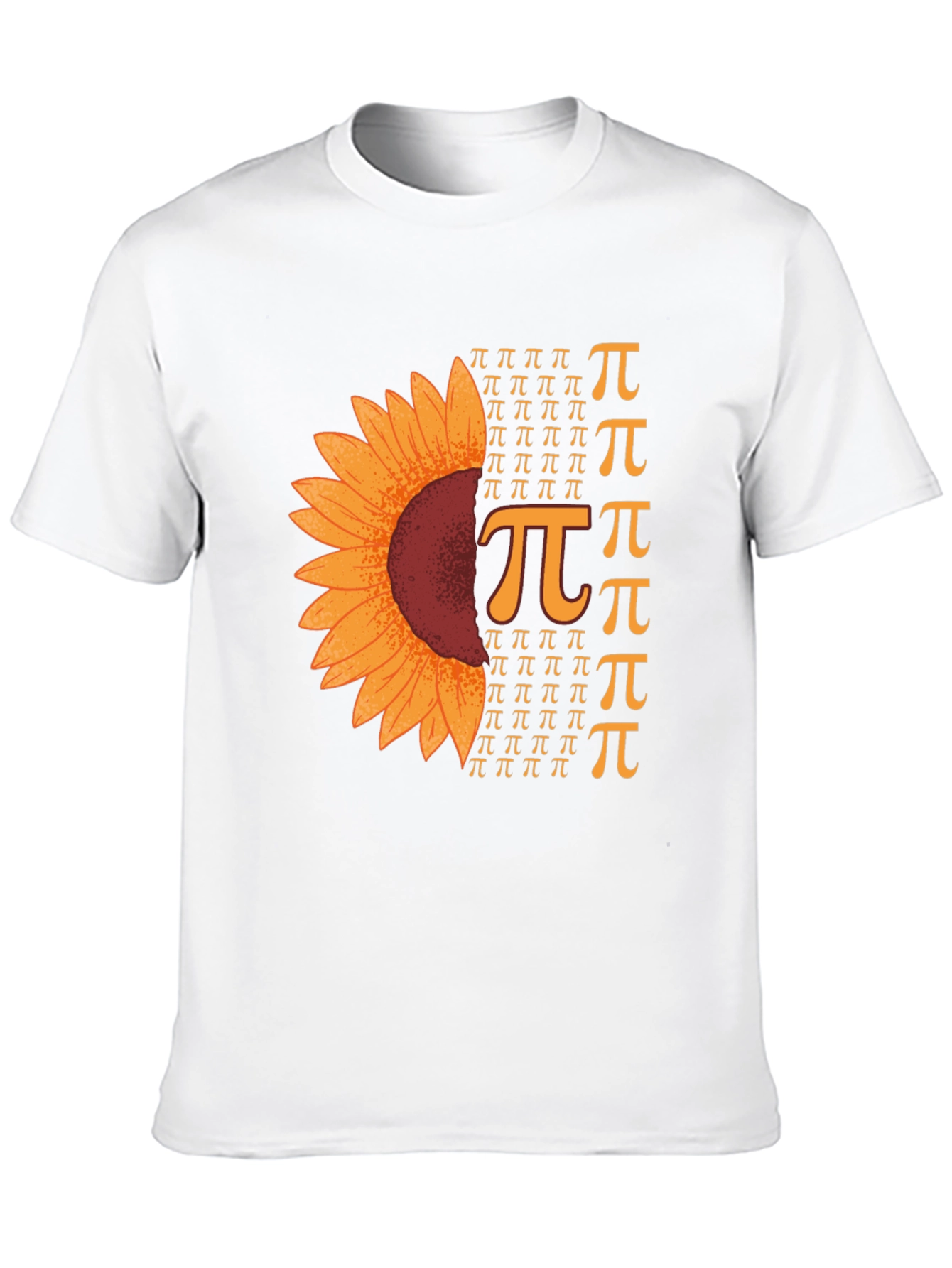 Sunflower Pi Symbol T-Shirt Math Lover Tee
