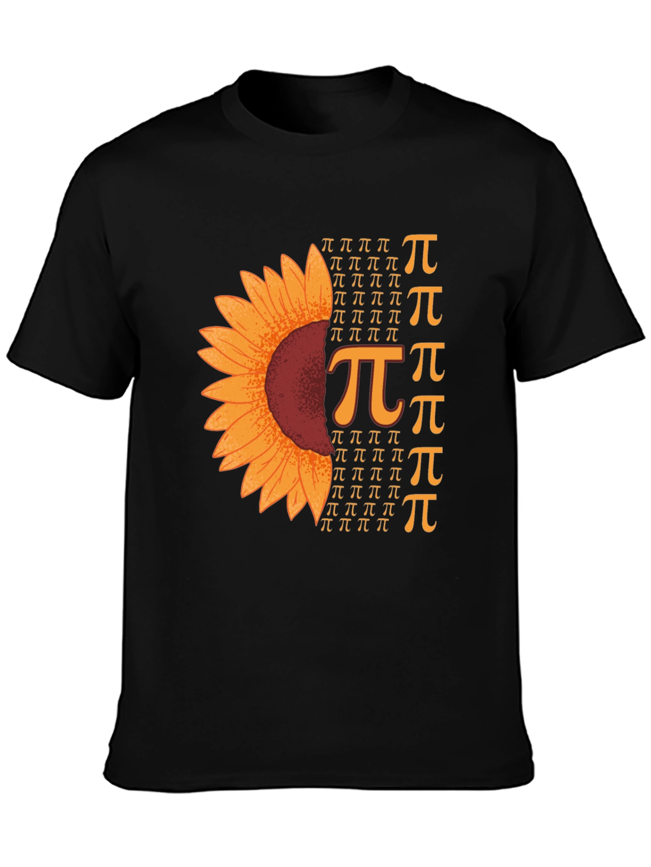 Sunflower Pi Symbol T-Shirt Math Lover Tee