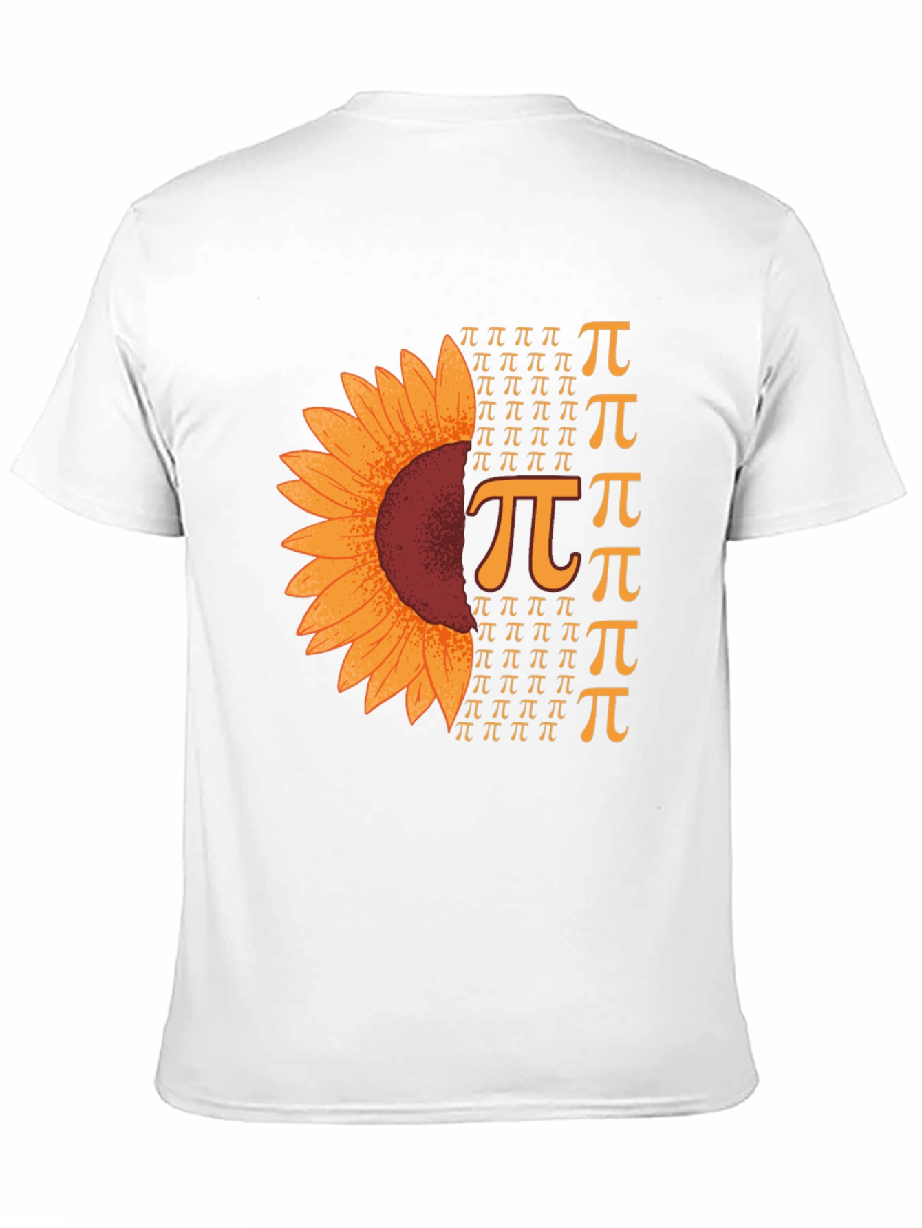Sunflower Pi Symbol T-Shirt Math Lover Tee