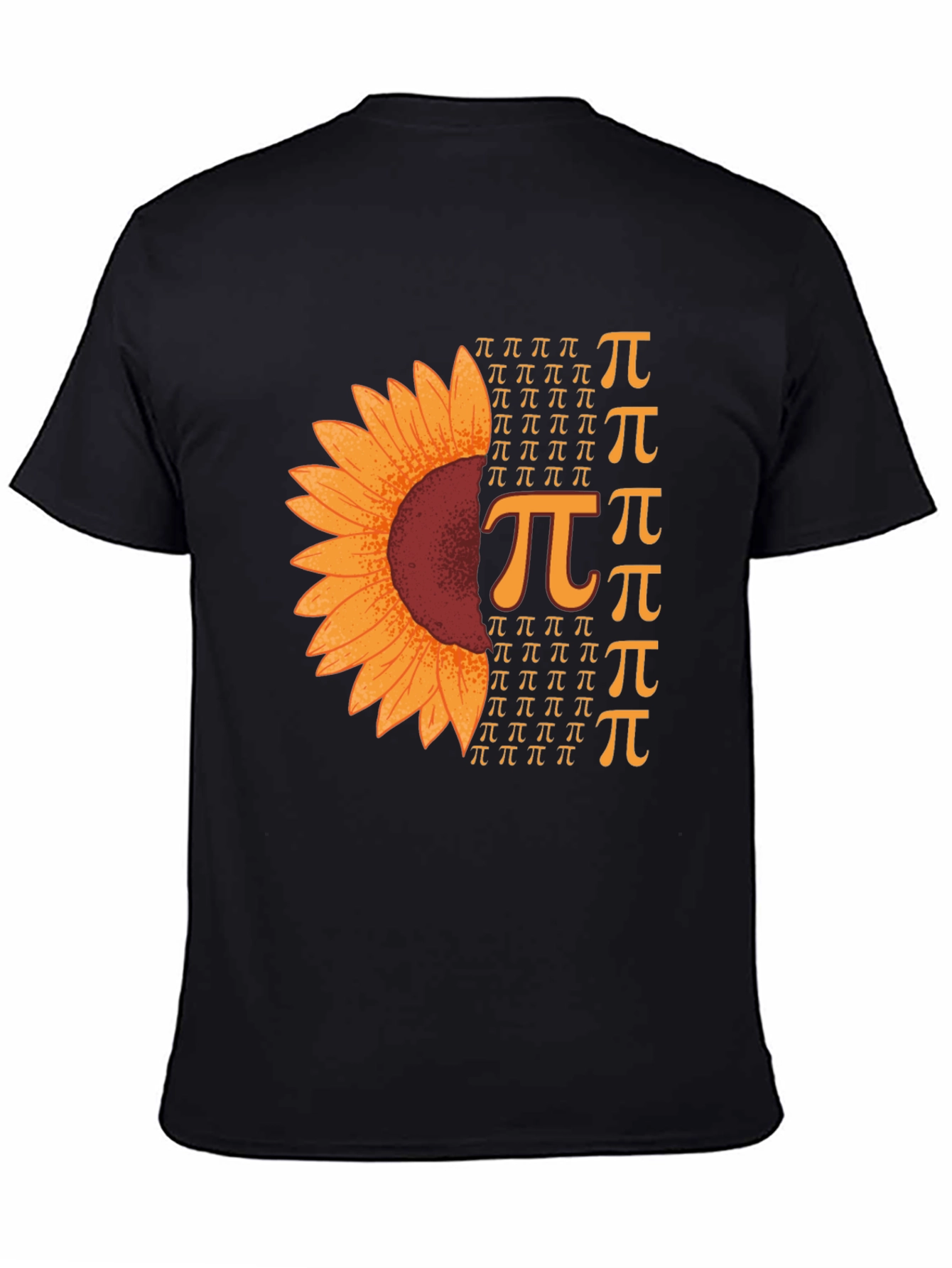 Sunflower Pi Symbol T-Shirt Math Lover Tee