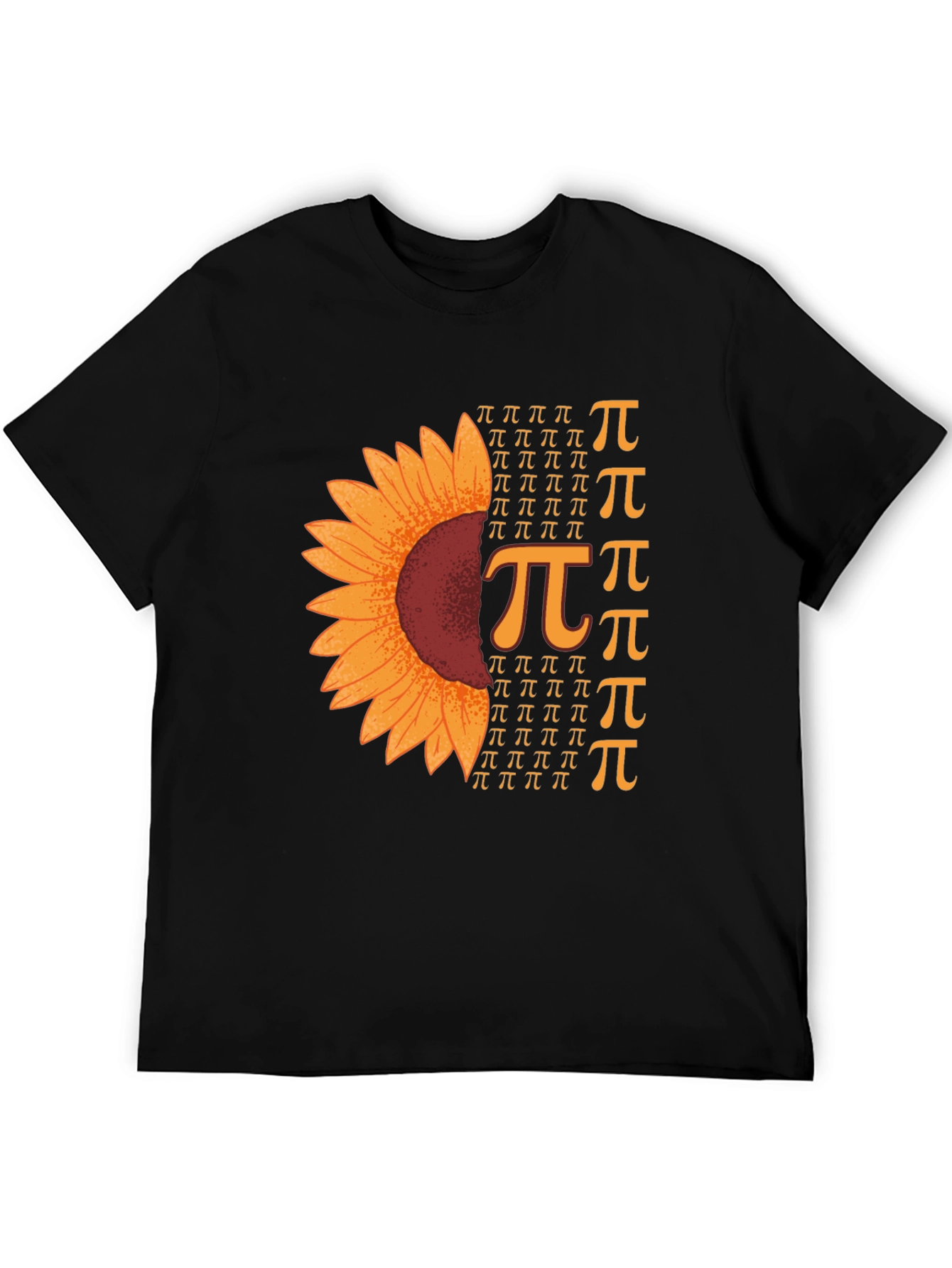 Sunflower Pi Symbol T-Shirt Math Lover Tee