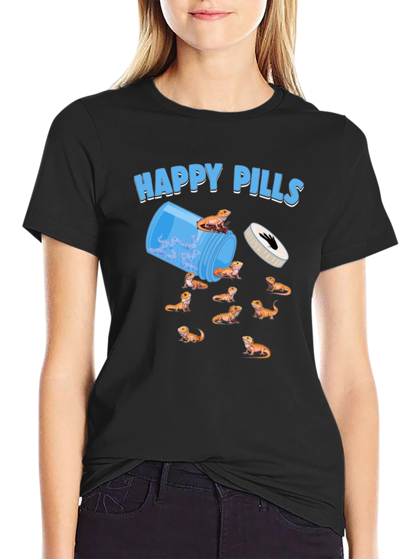 Happy Pills Bearded Dragon T-Shirt