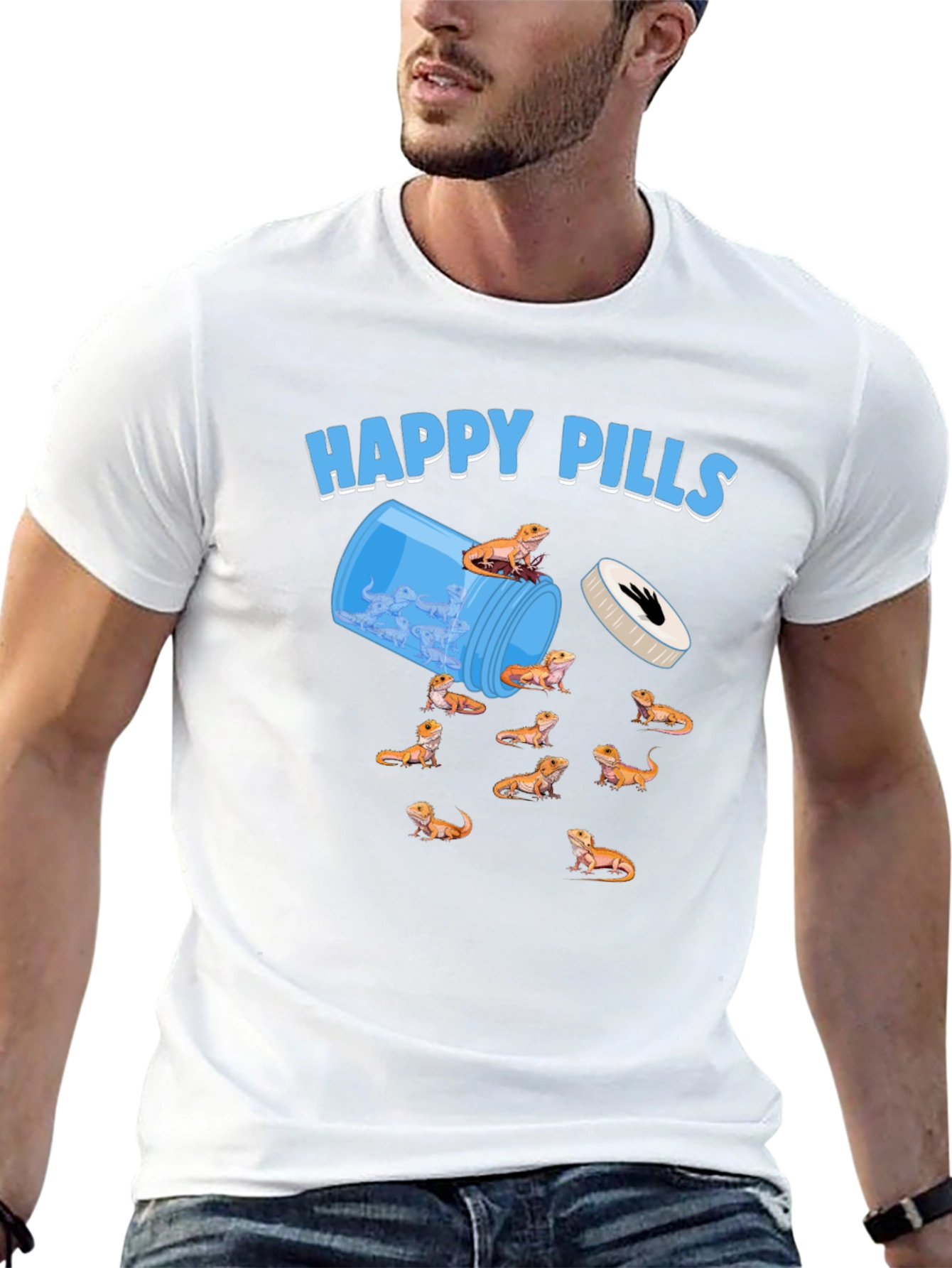 Happy Pills Bearded Dragon T-Shirt