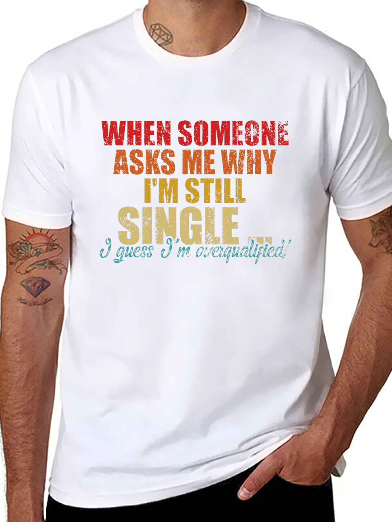 Funny Single Overqualified T-Shirt