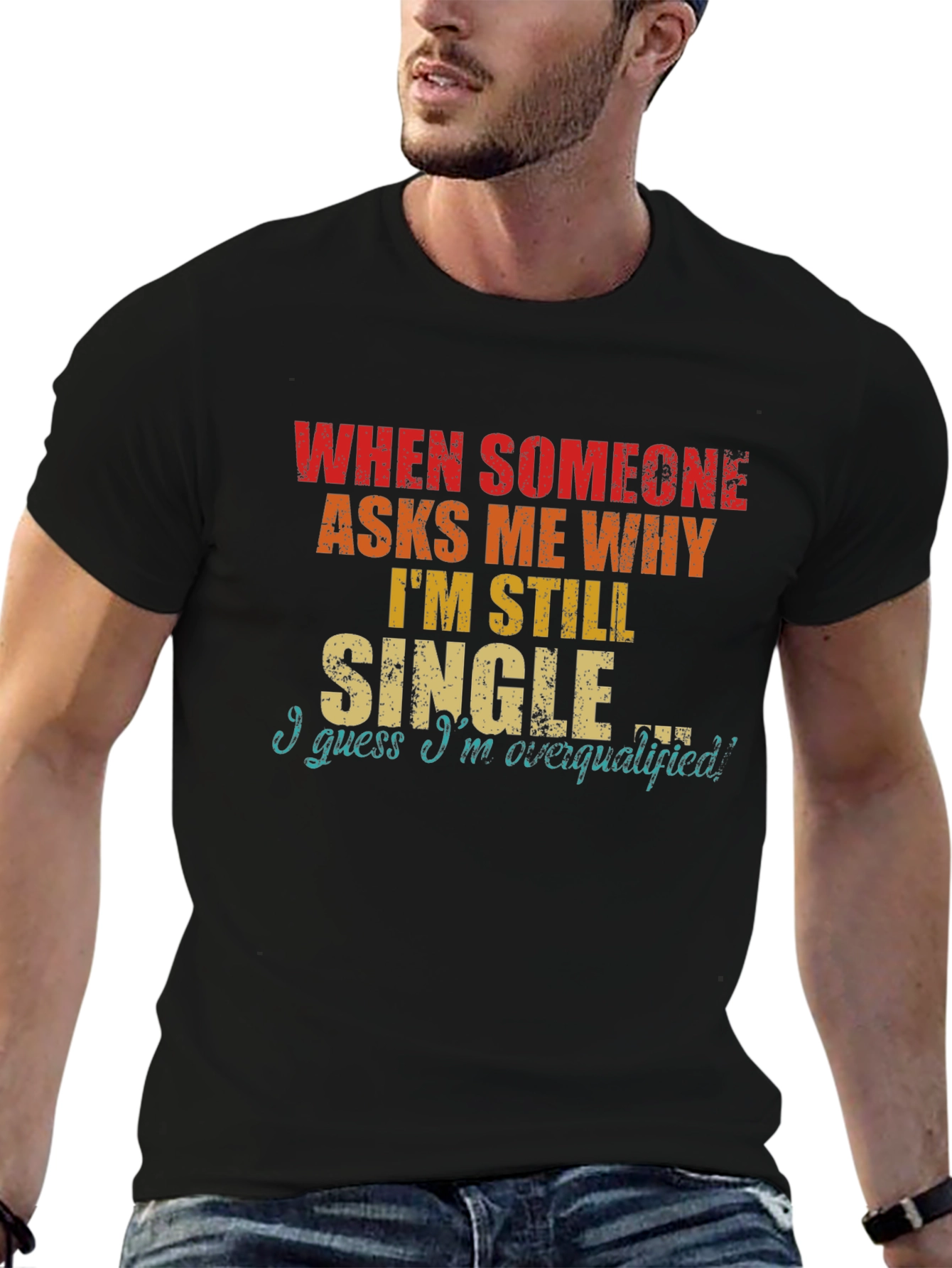 Funny Single Overqualified T-Shirt