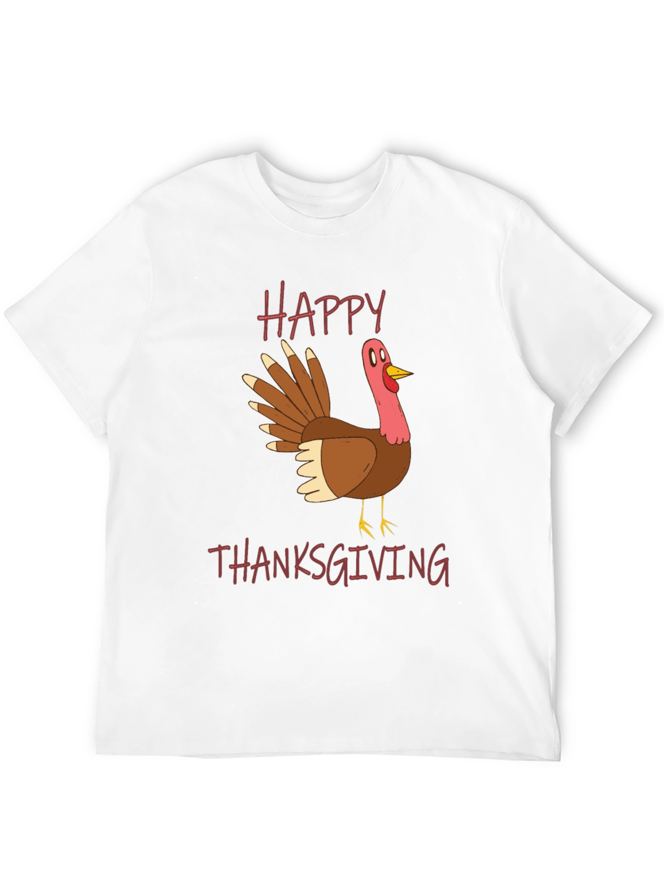 Happy Thanksgiving Turkey Graphic T-Shirt