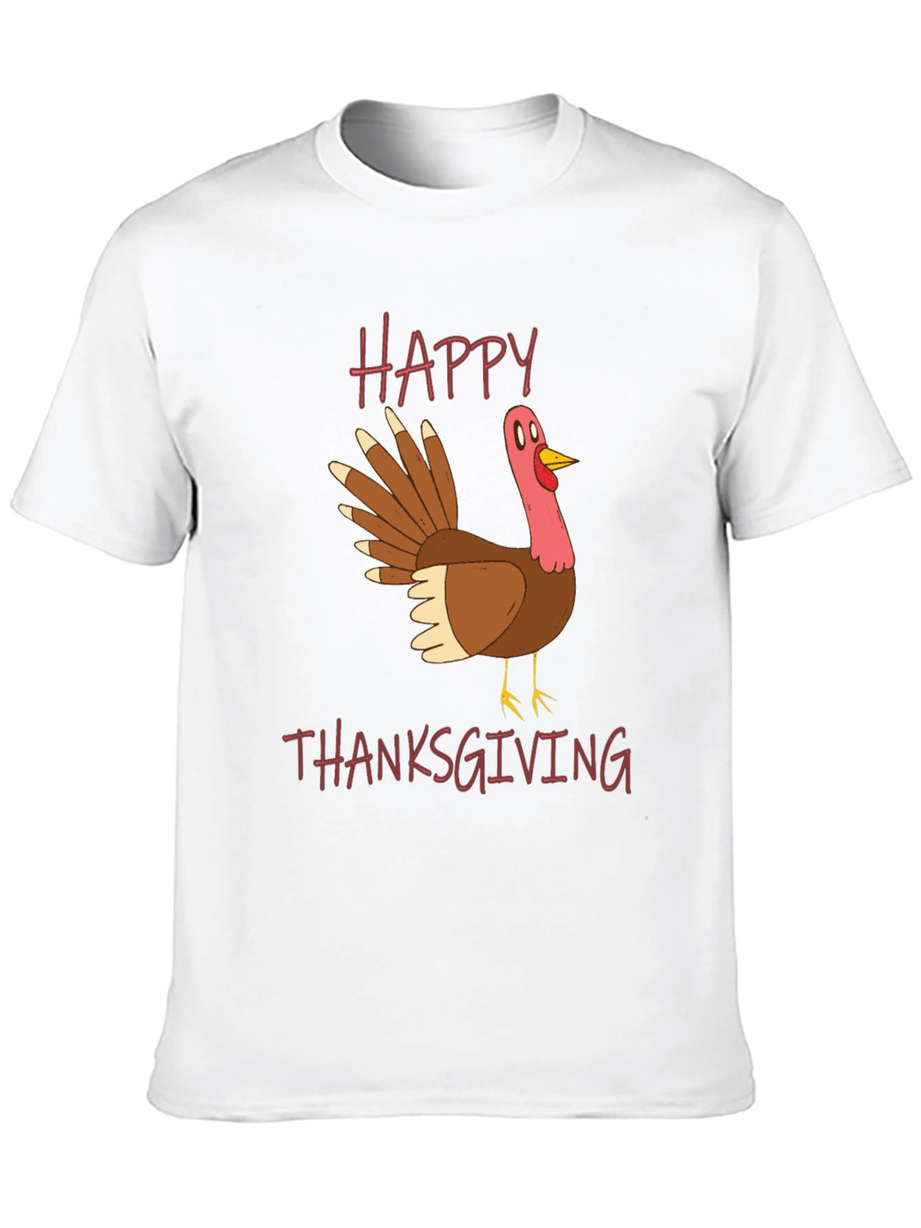 Happy Thanksgiving Turkey Graphic T-Shirt
