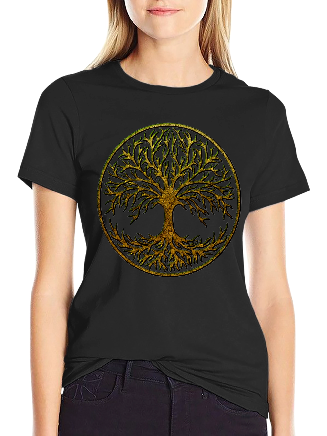 Tree of Life Graphic Black T-Shirt