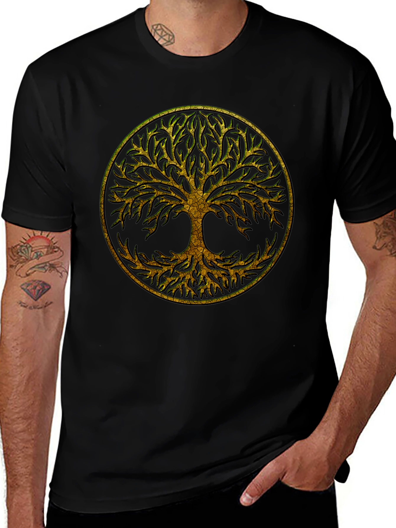 Tree of Life Graphic Black T-Shirt