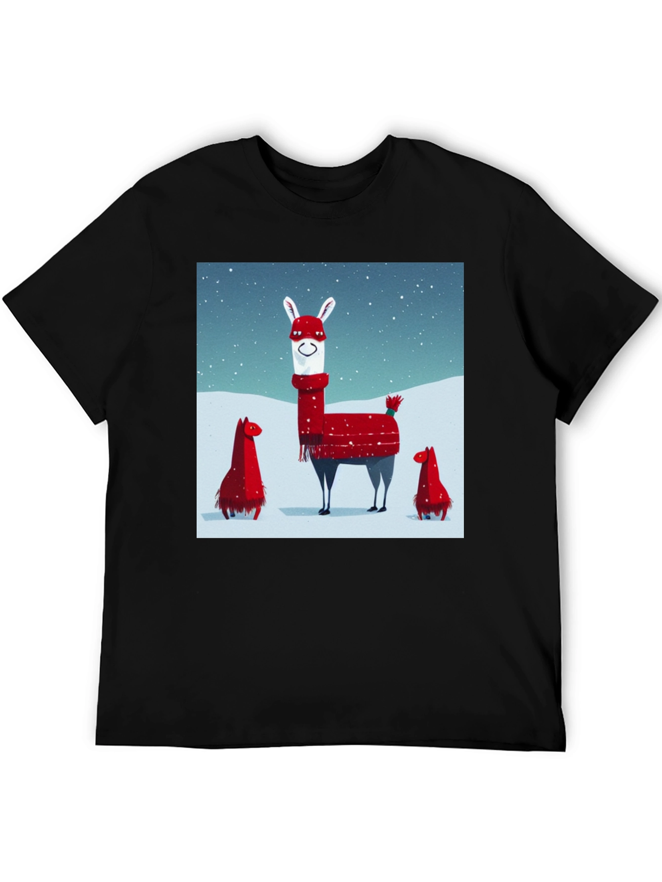Festive Llama Christmas T-Shirt