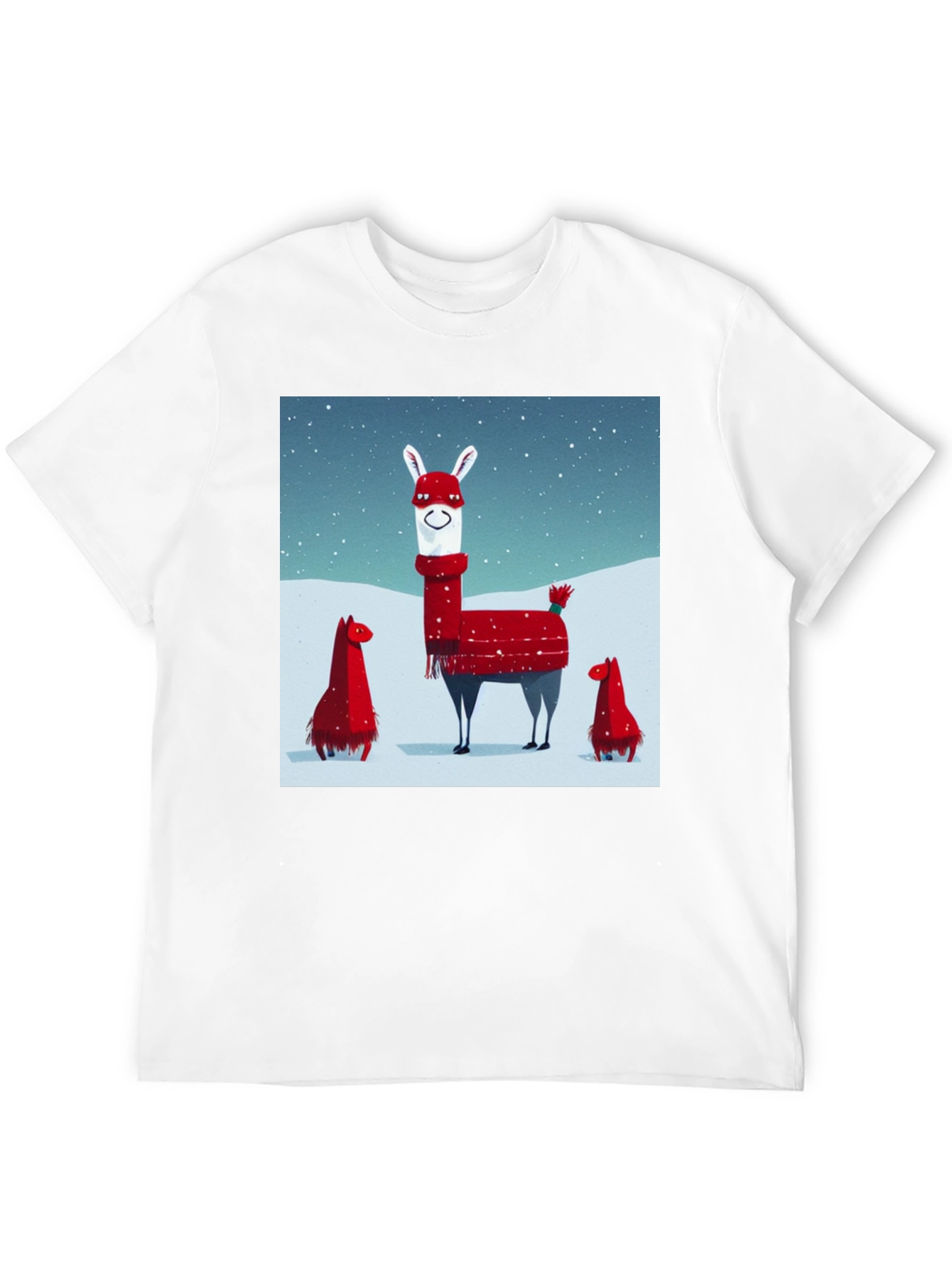 Festive Llama Christmas T-Shirt