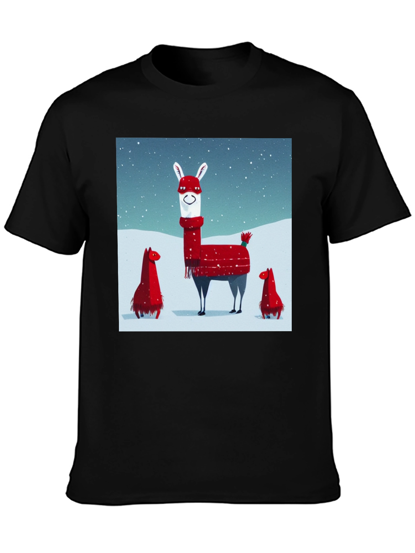Festive Llama Christmas T-Shirt