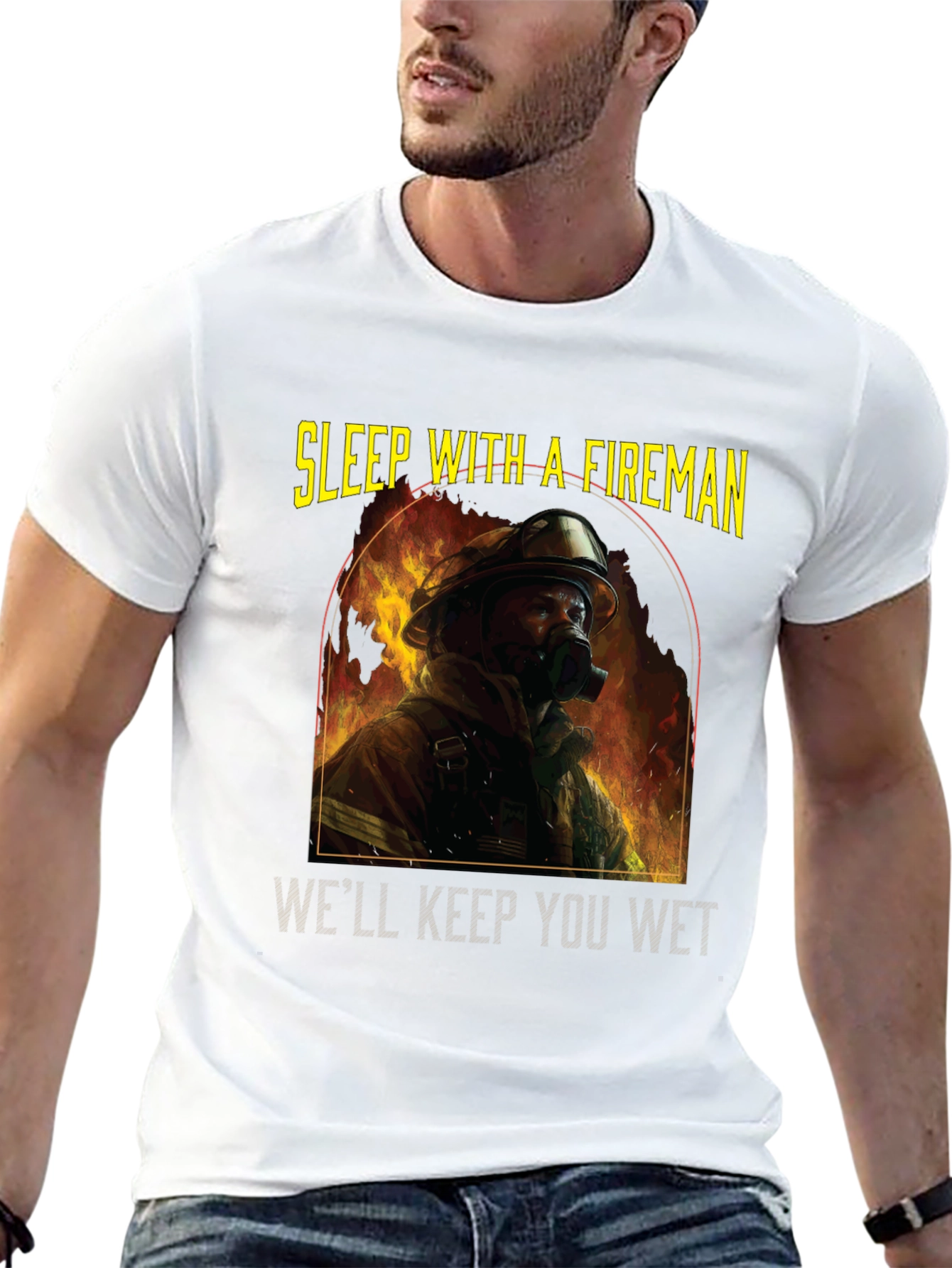 Sleep With a Fireman T-Shirt
