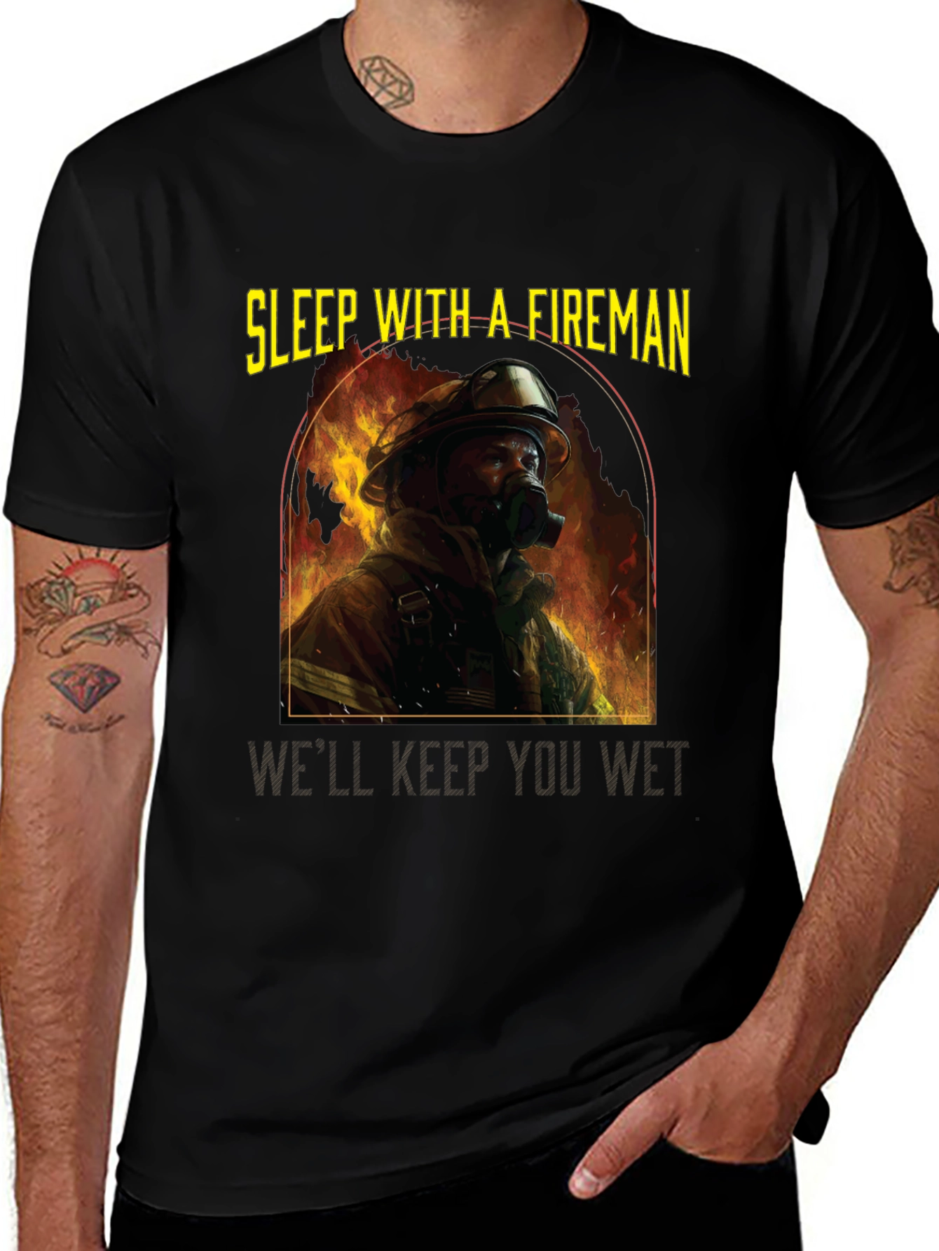 Sleep With a Fireman T-Shirt