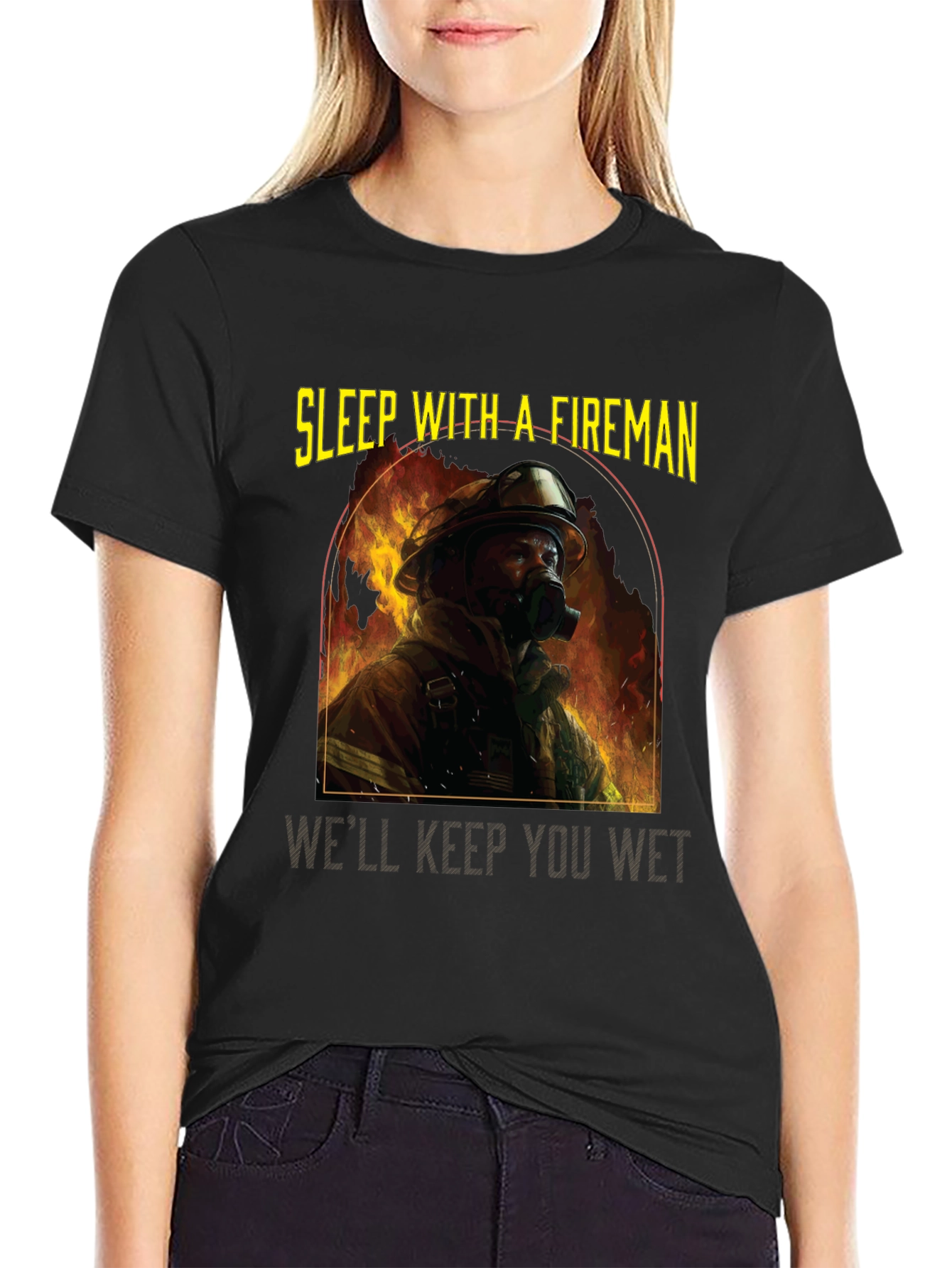Sleep With a Fireman T-Shirt