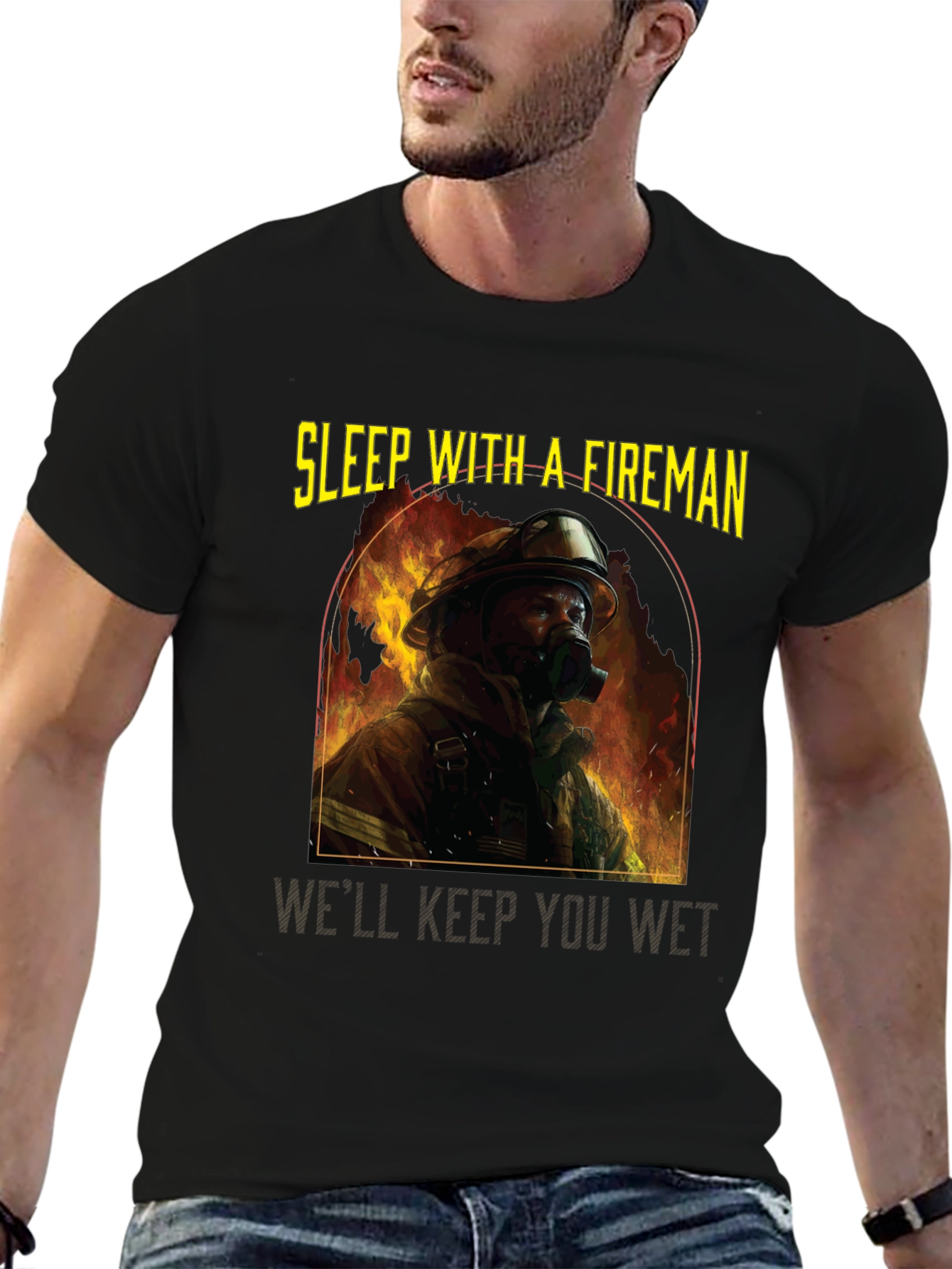 Sleep With a Fireman T-Shirt