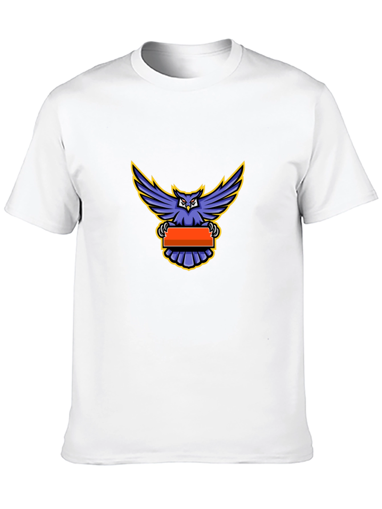 Owl Graphic Print Crew Neck T-Shirt