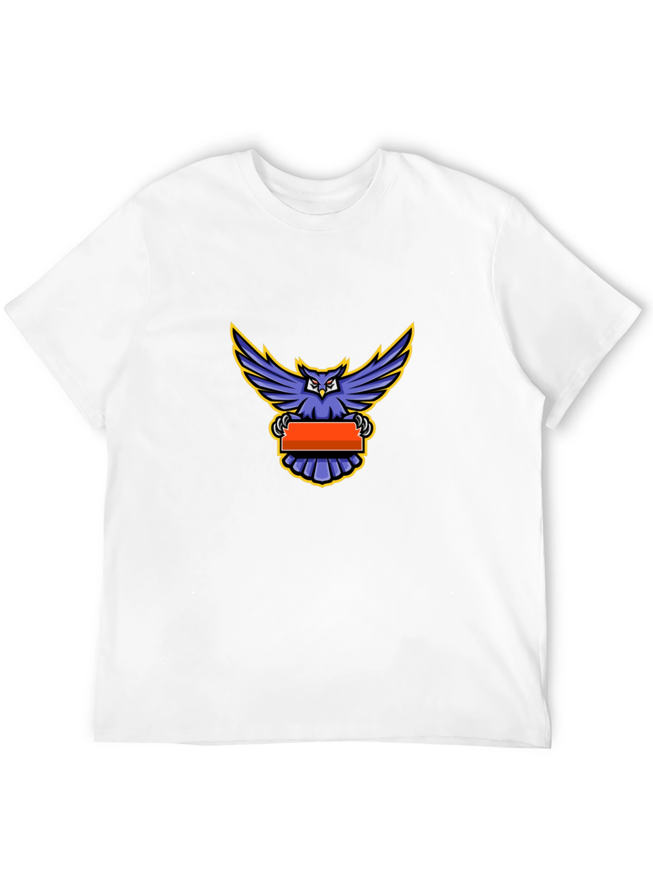 Owl Graphic Print Crew Neck T-Shirt