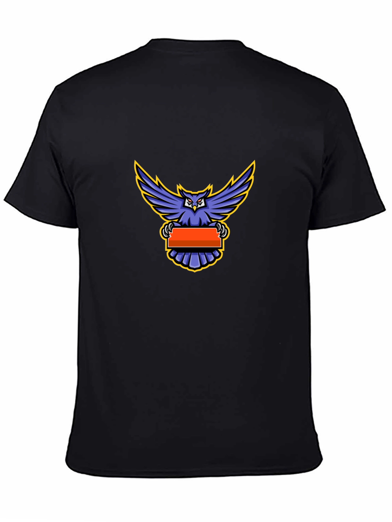 Owl Graphic Print Crew Neck T-Shirt