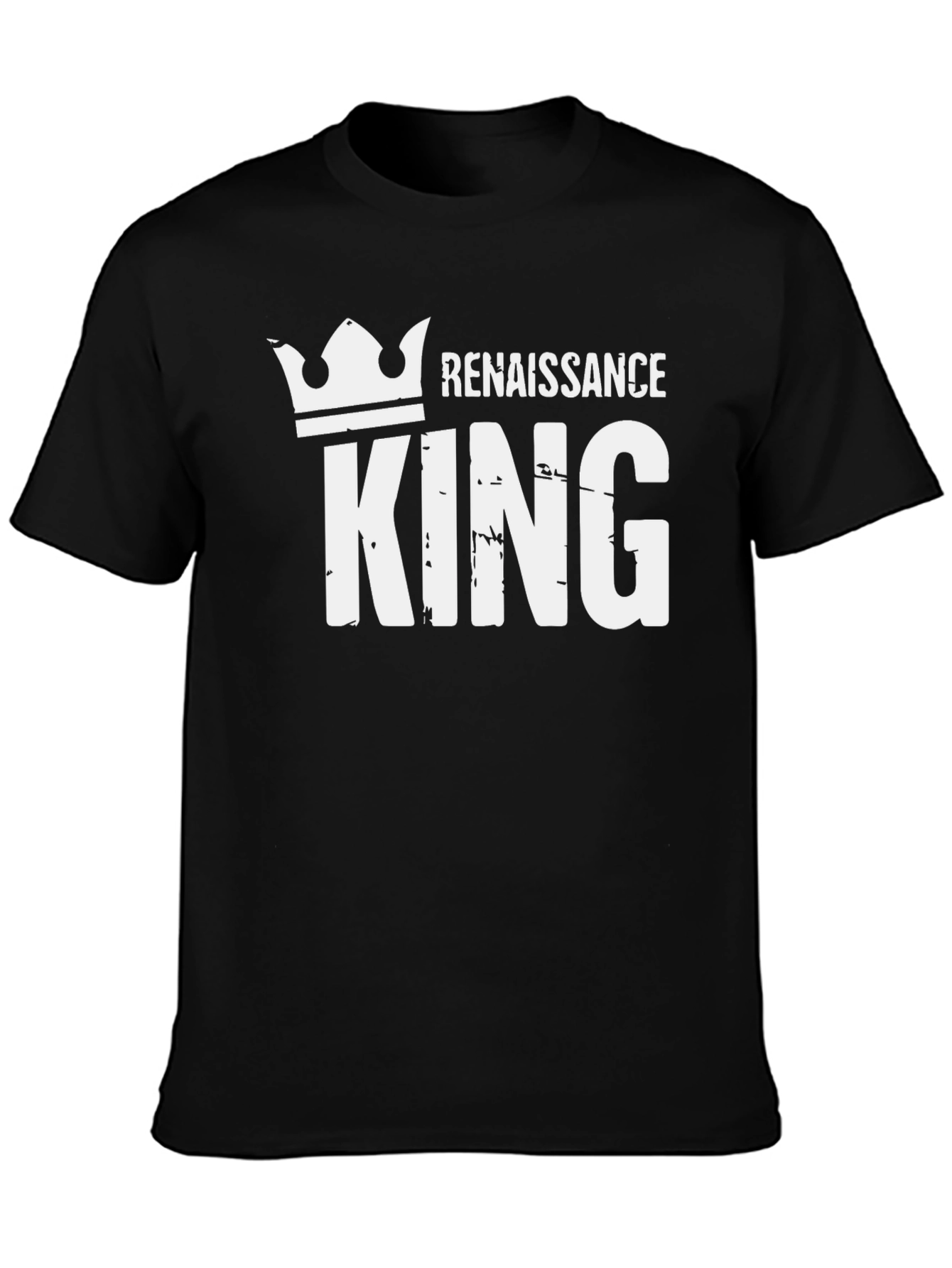 Renaissance King Black T-Shirt - Stylish Graphic Tee