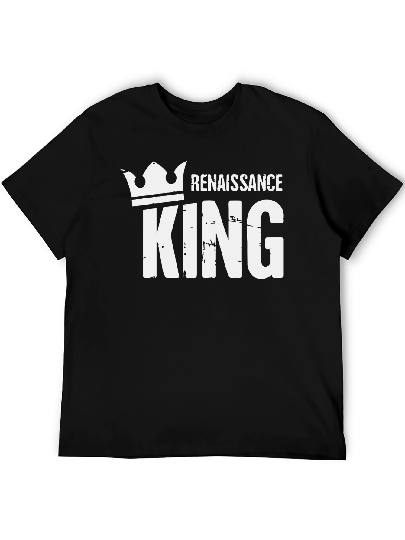 Renaissance King Black T-Shirt - Stylish Graphic Tee