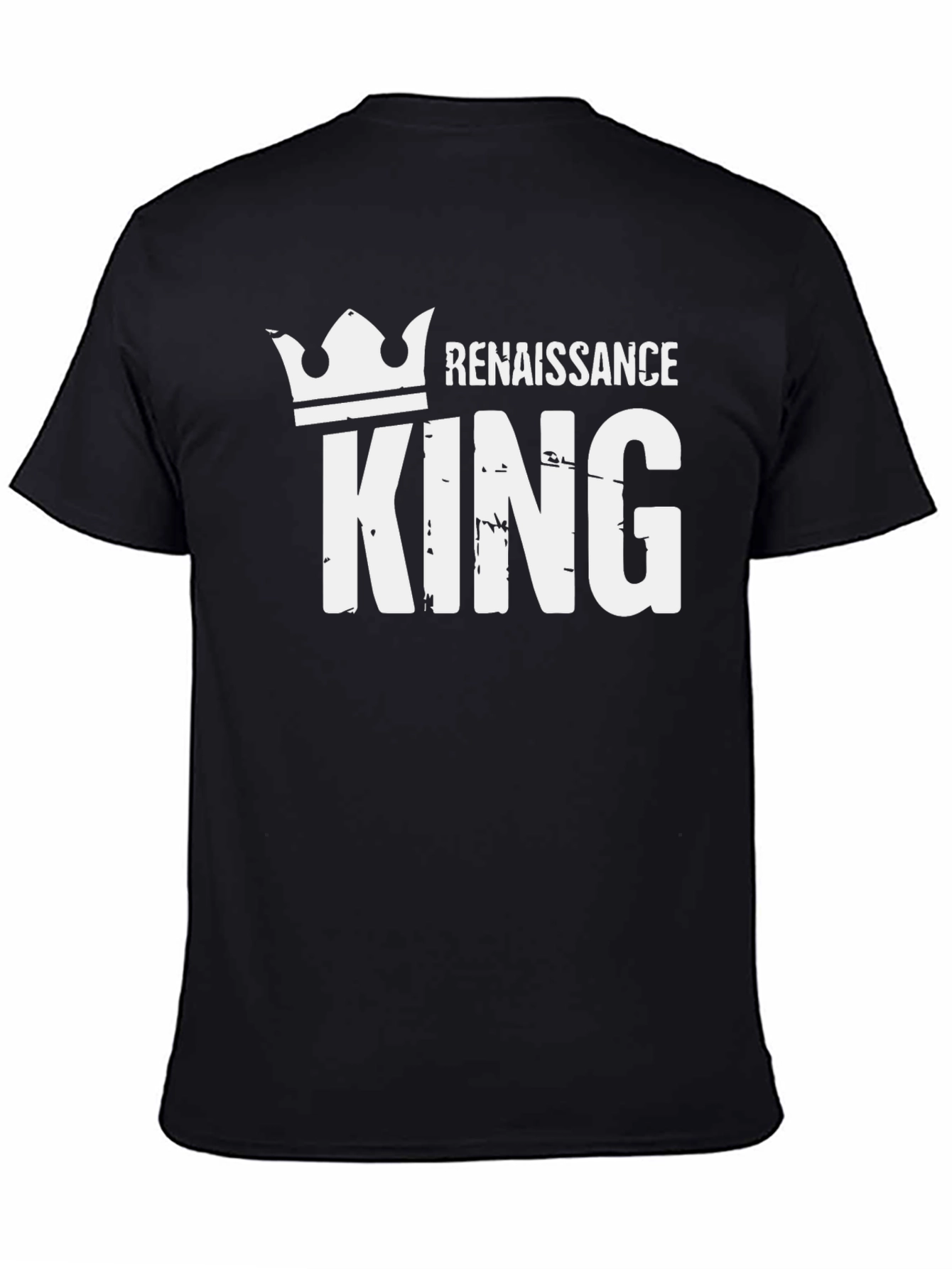 Renaissance King Black T-Shirt - Stylish Graphic Tee