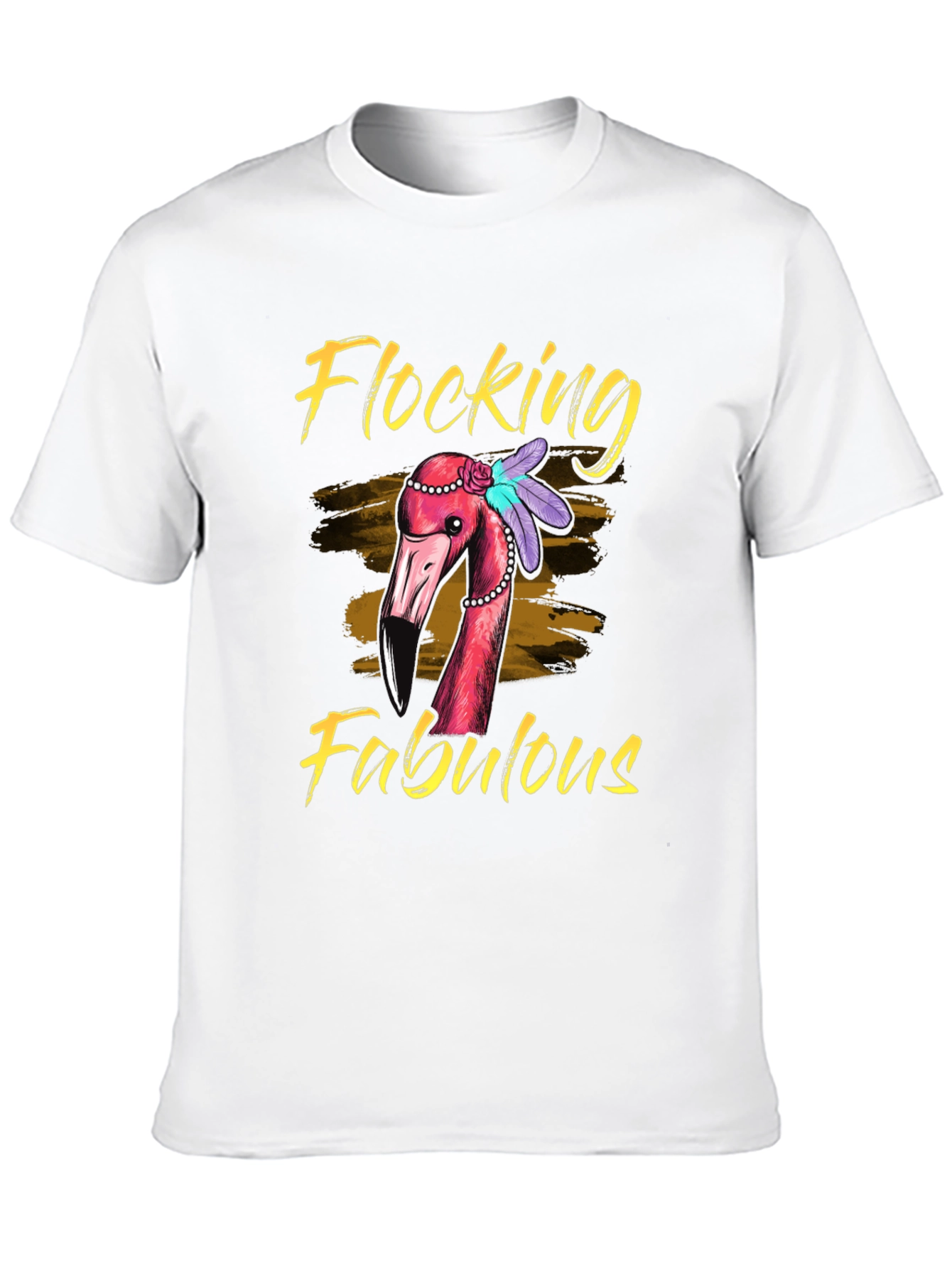 Flocking Fabulous Flamingo Graphic Tee