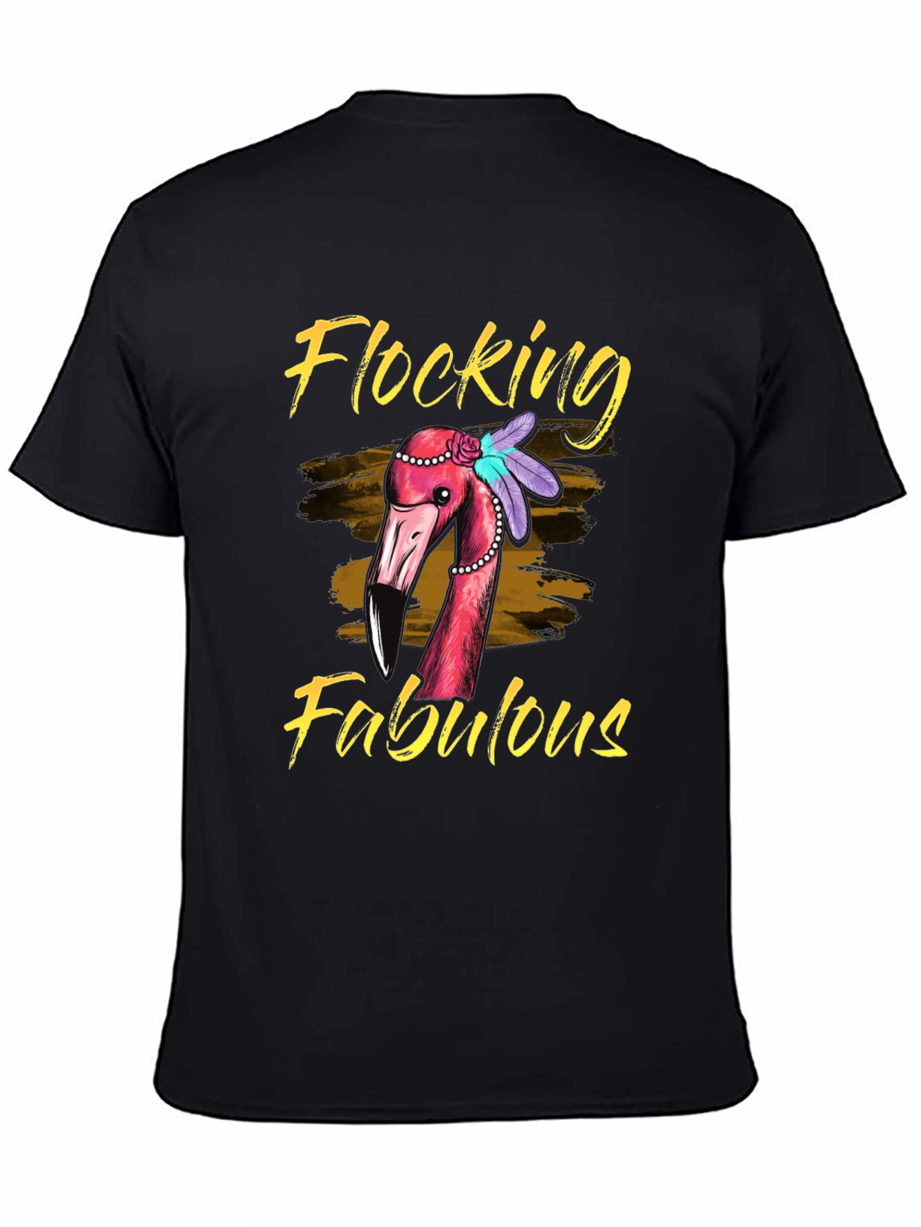 Flocking Fabulous Flamingo Graphic Tee