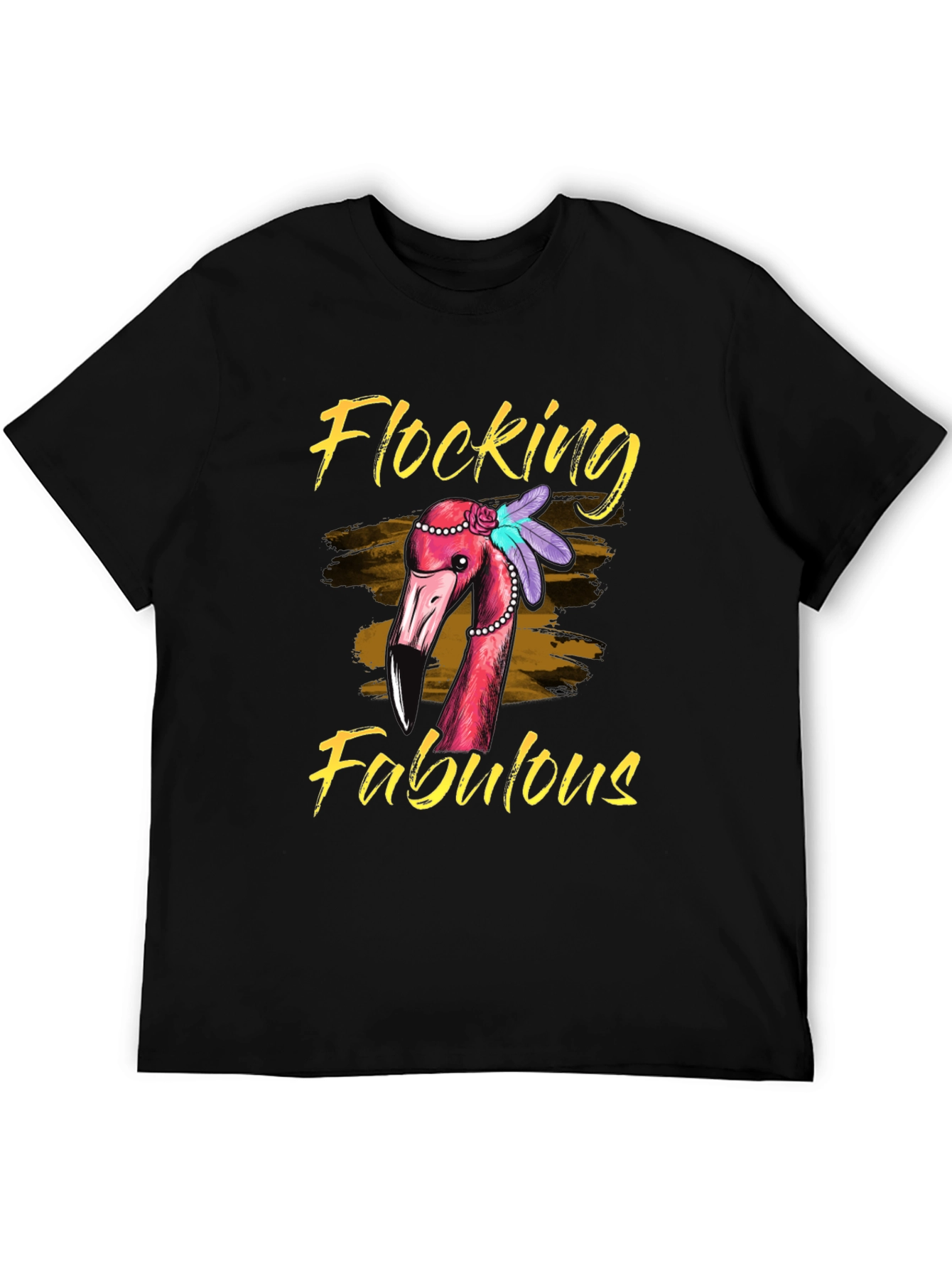 Flocking Fabulous Flamingo Graphic Tee