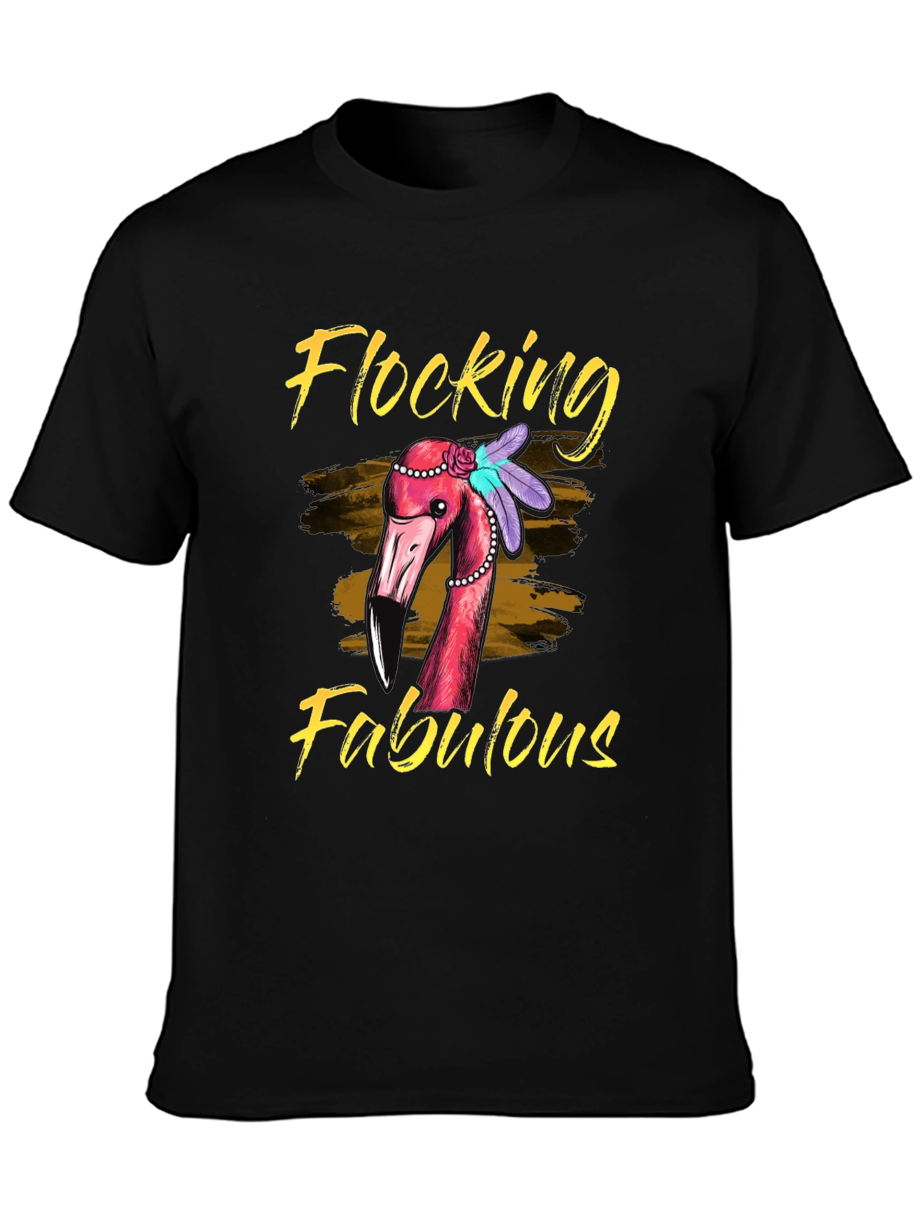 Flocking Fabulous Flamingo Graphic Tee