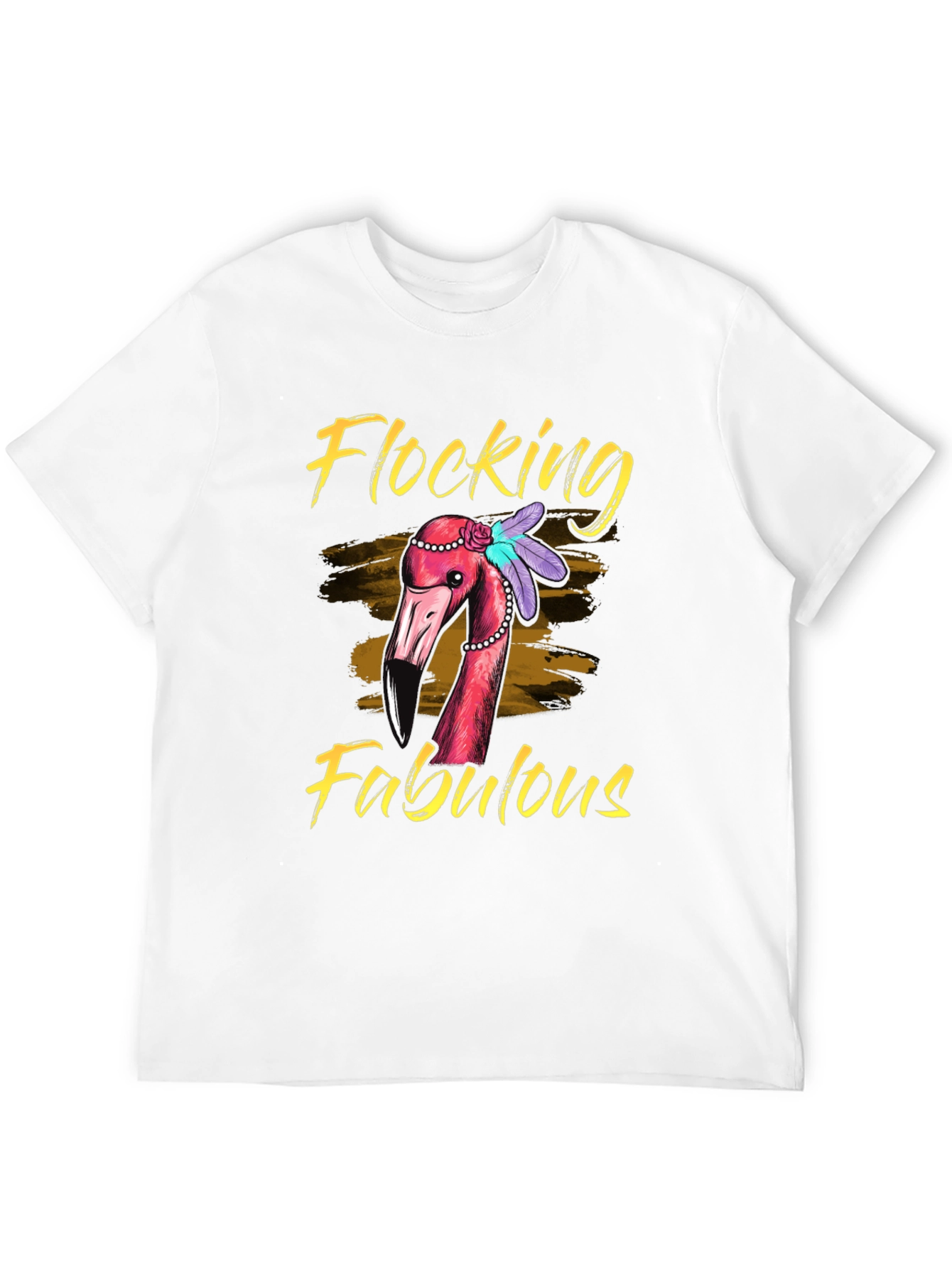 Flocking Fabulous Flamingo Graphic Tee