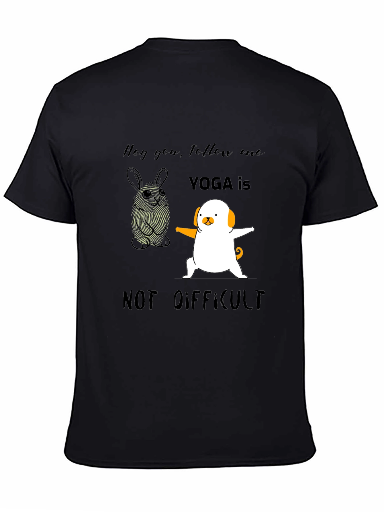 Yoga is Not Difficult Funny T-Shirt