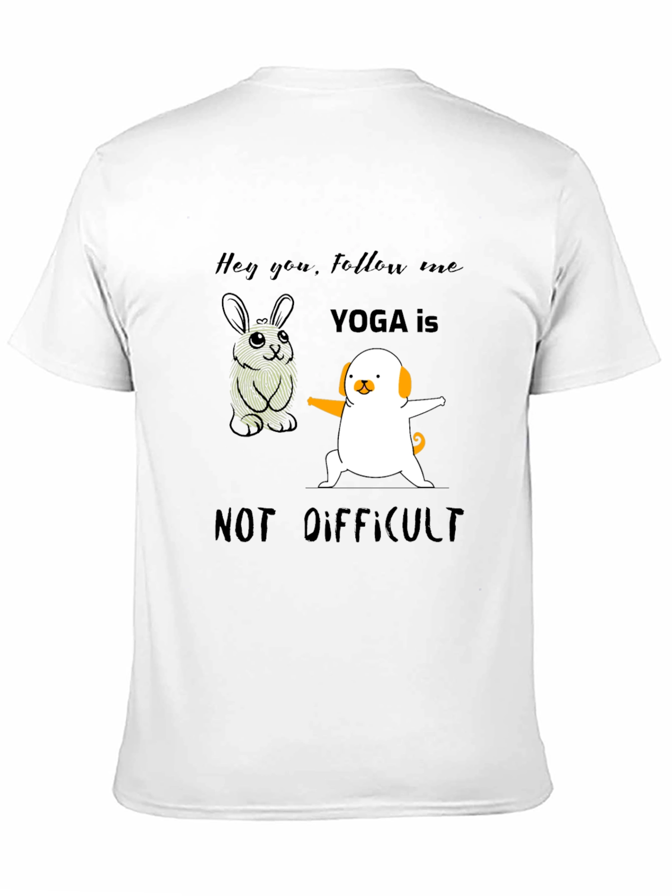 Yoga is Not Difficult Funny T-Shirt