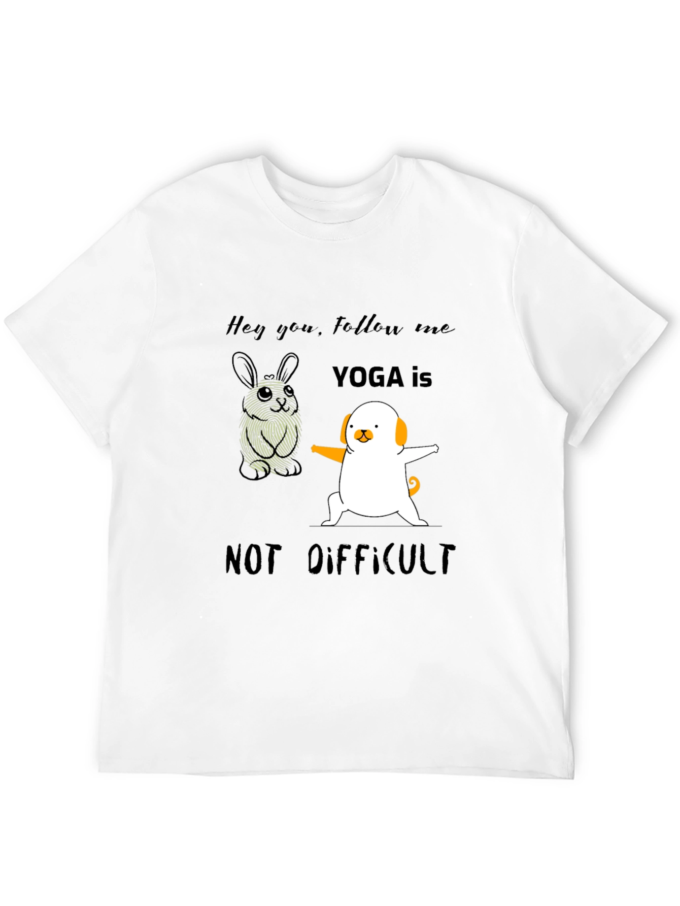 Yoga is Not Difficult Funny T-Shirt