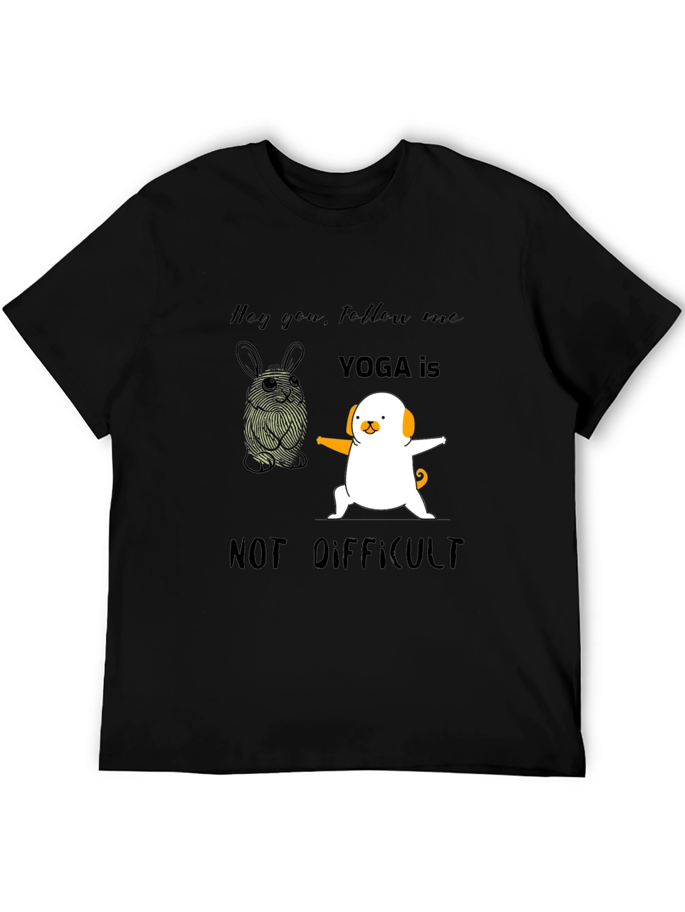 Yoga is Not Difficult Funny T-Shirt