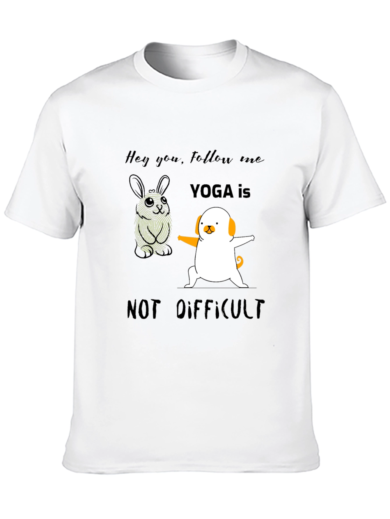 Yoga is Not Difficult Funny T-Shirt