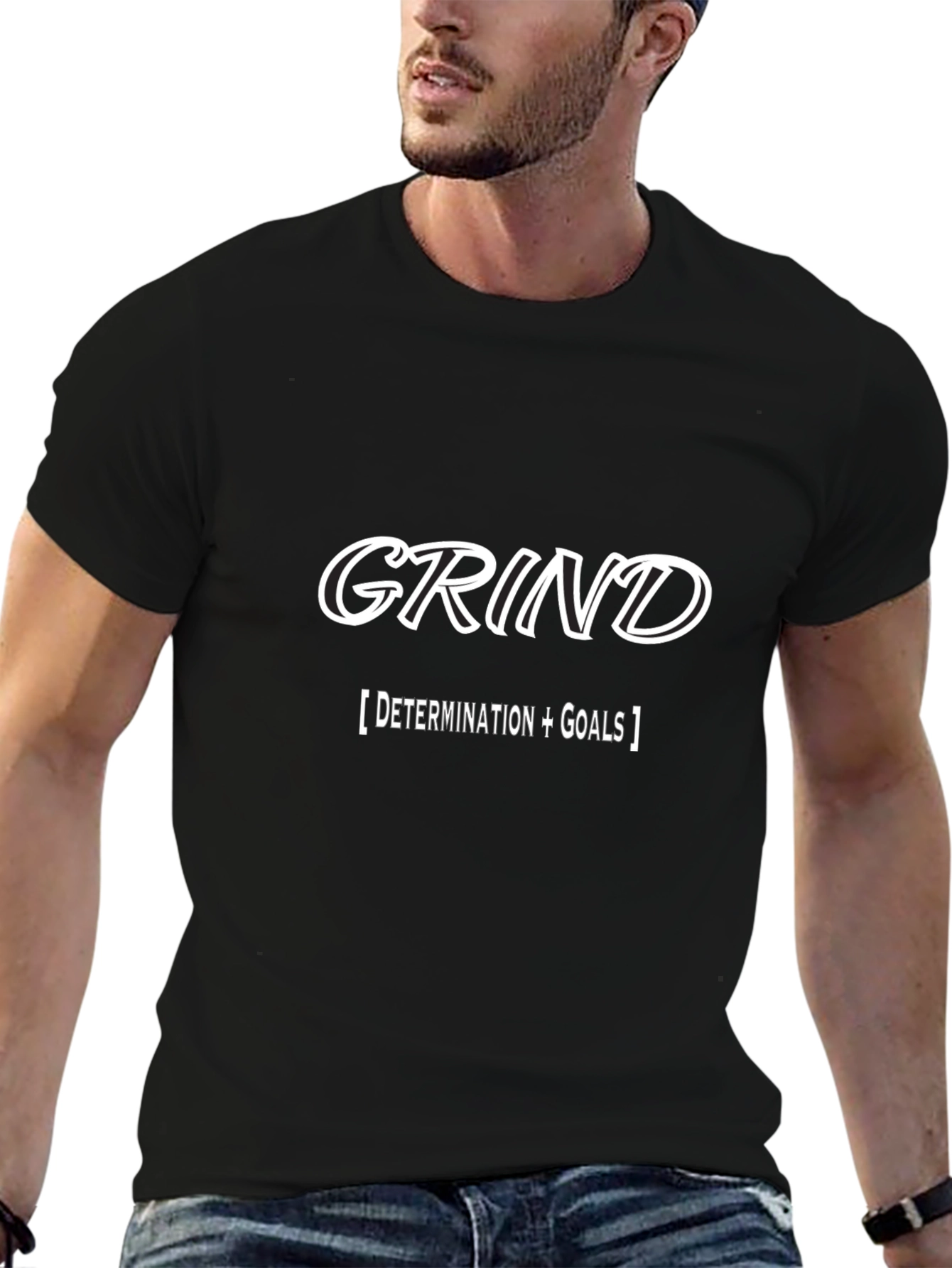 Grind Determination Goals Graphic Tee