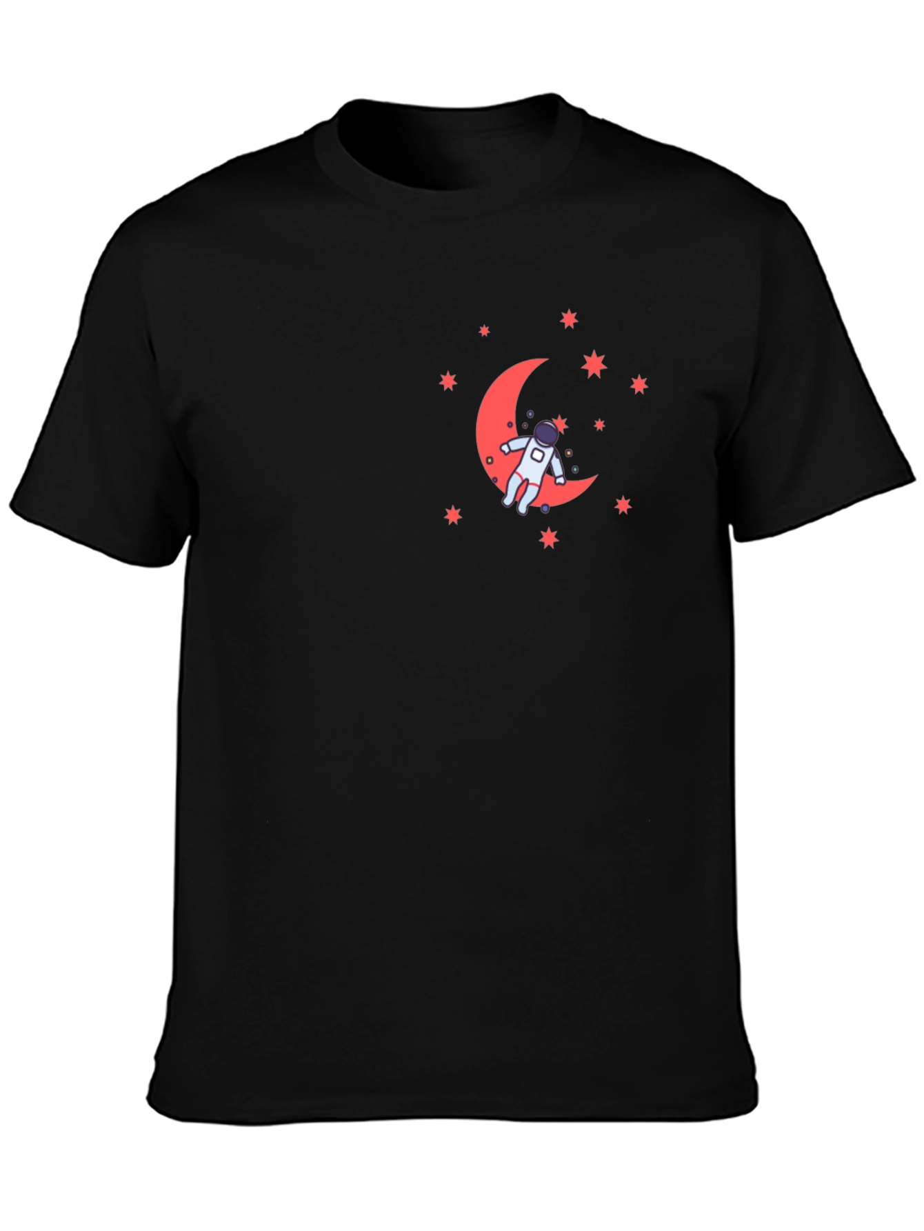Astronaut on Moon Graphic Tee