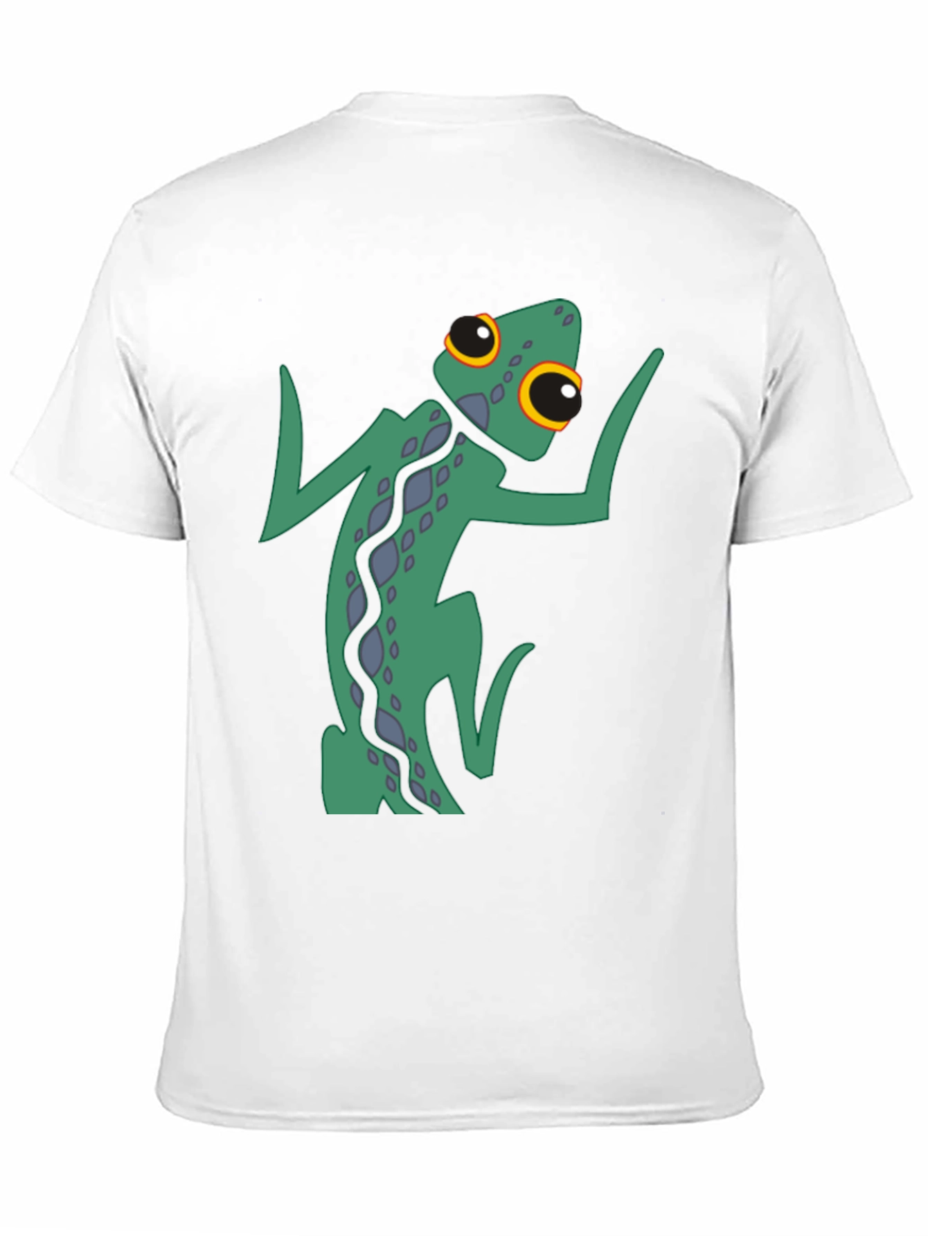 Funky Gecko Graphic Tee - Black Cotton Blend