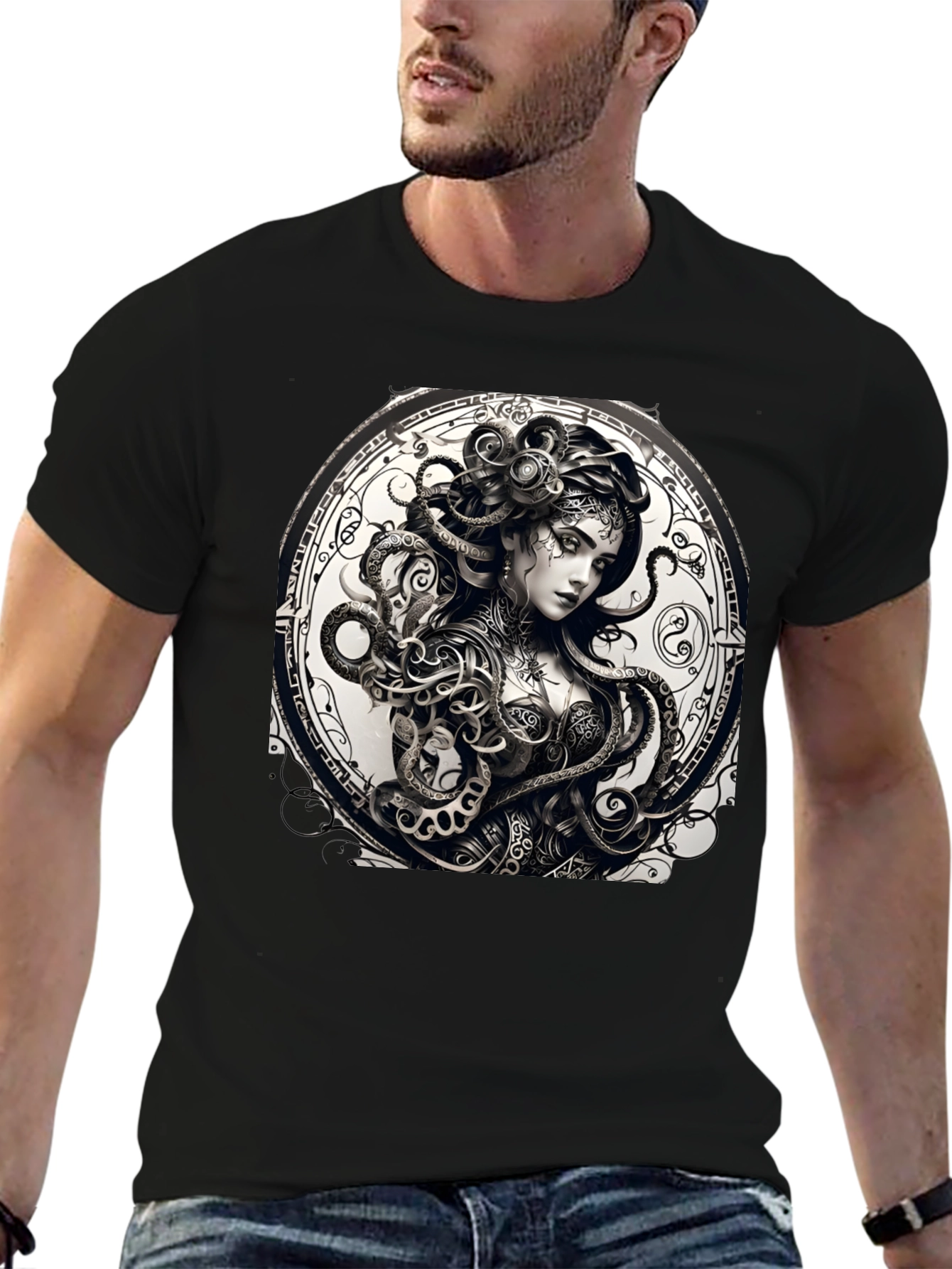 Medusa Graphic Tee - Black T-Shirt