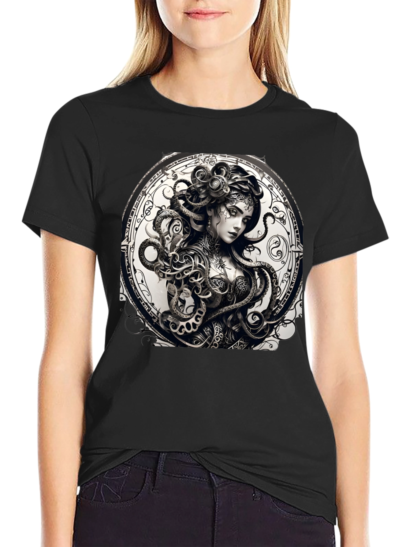 Medusa Graphic Tee - Black T-Shirt