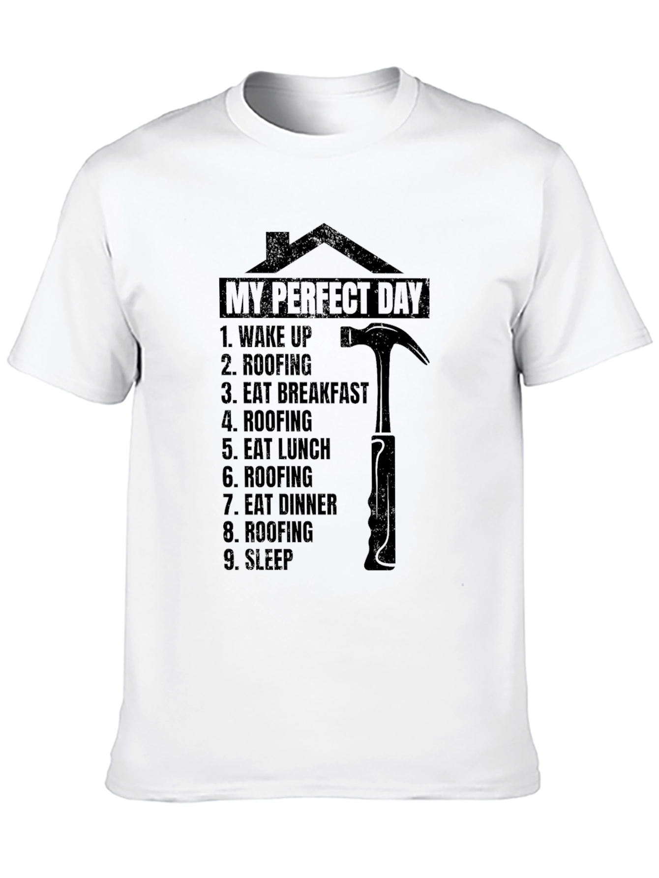 Roofers My Perfect Day Black T-Shirt